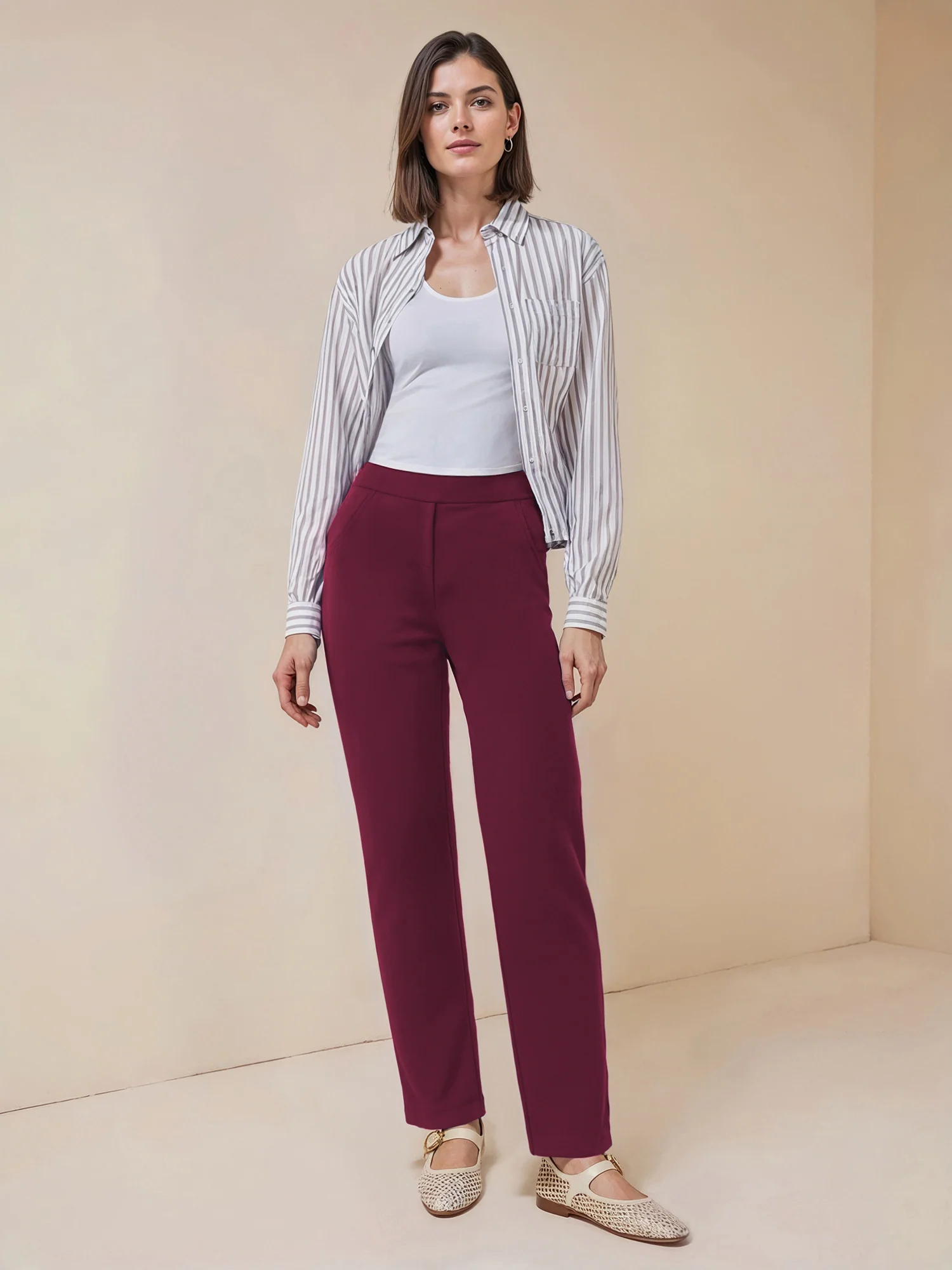 Tall Straight Fit Ponte Pant - Image 24