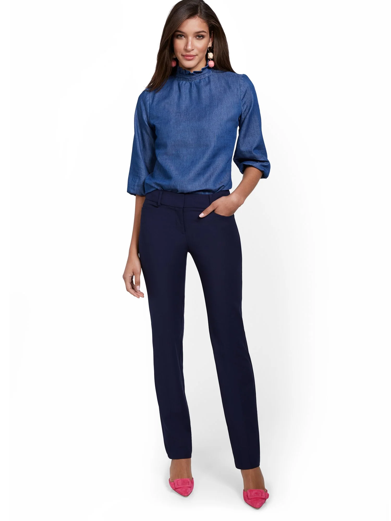 Tall Straight-Leg Pant - All-Season Stretch - 7th Avenue - Image 11