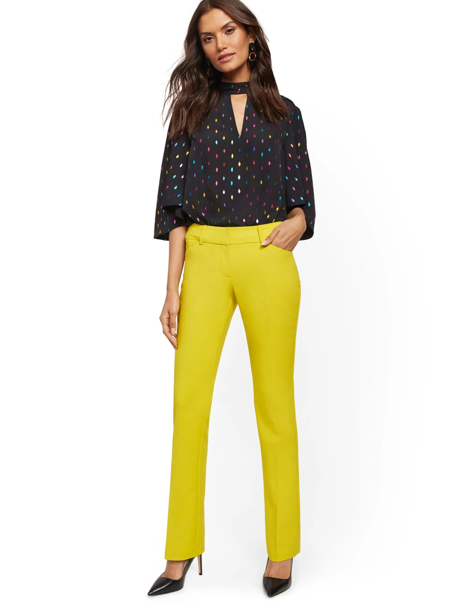 Tall Straight-Leg Pant - Signature Fit - All-Season Stretch - 7th Avenue - Image 22