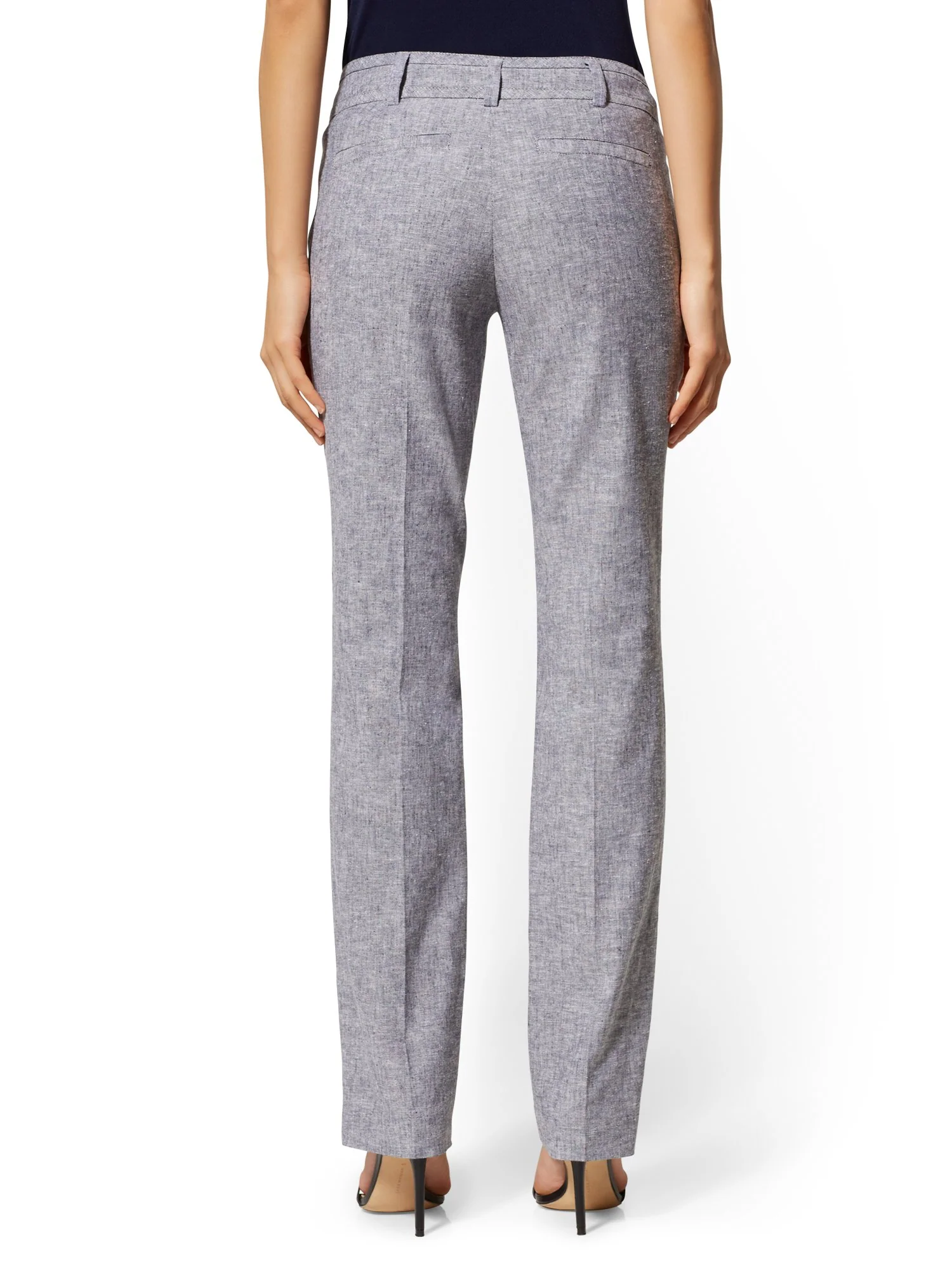 Tall Straight Leg Pant - Signature Fit - City Stretch Linen Flex - 7th Avenue - Image 3