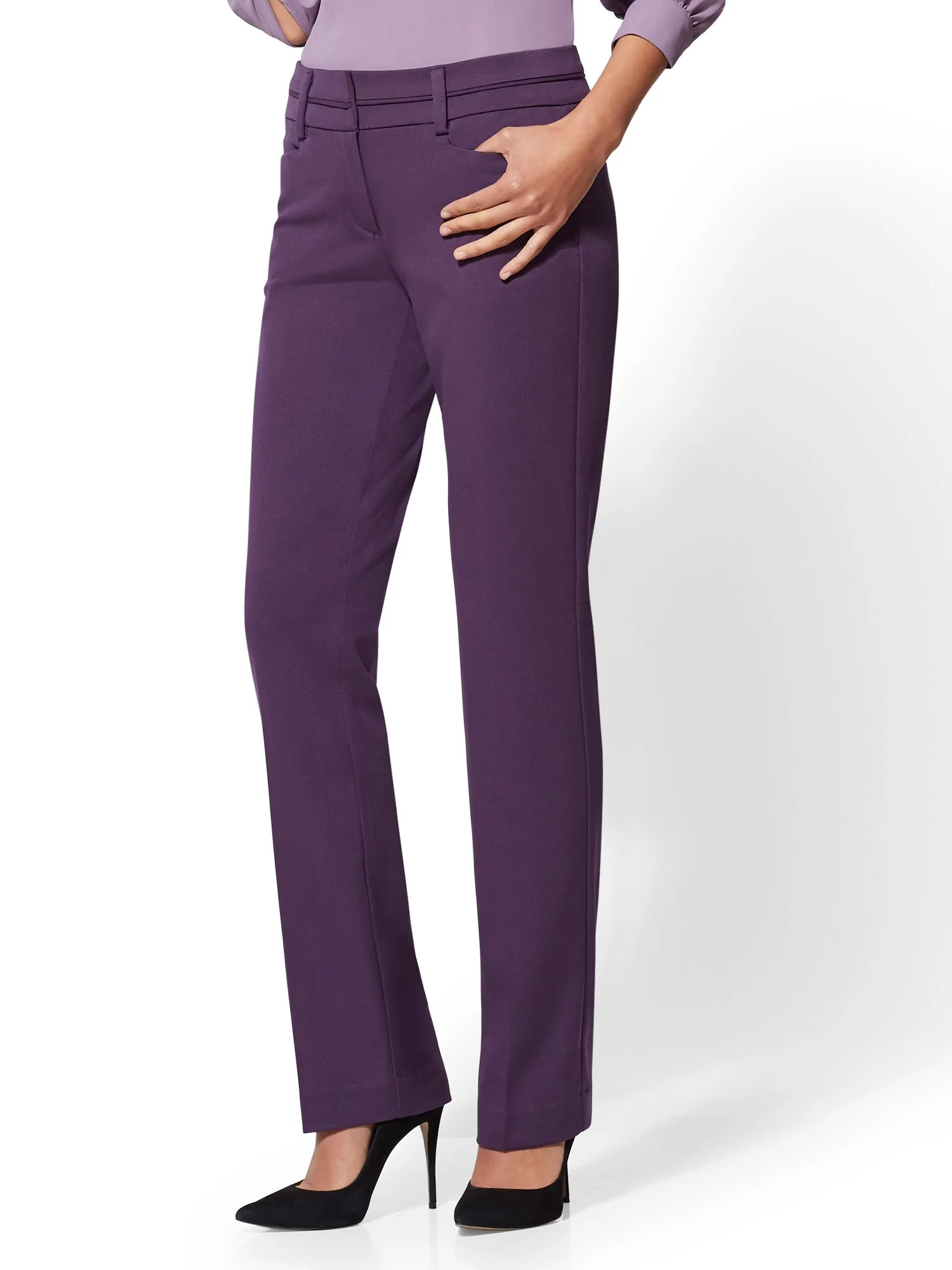 Tall Straight-Leg Pant - Signature Fit - Superstretch - 7th Avenue - Image 14