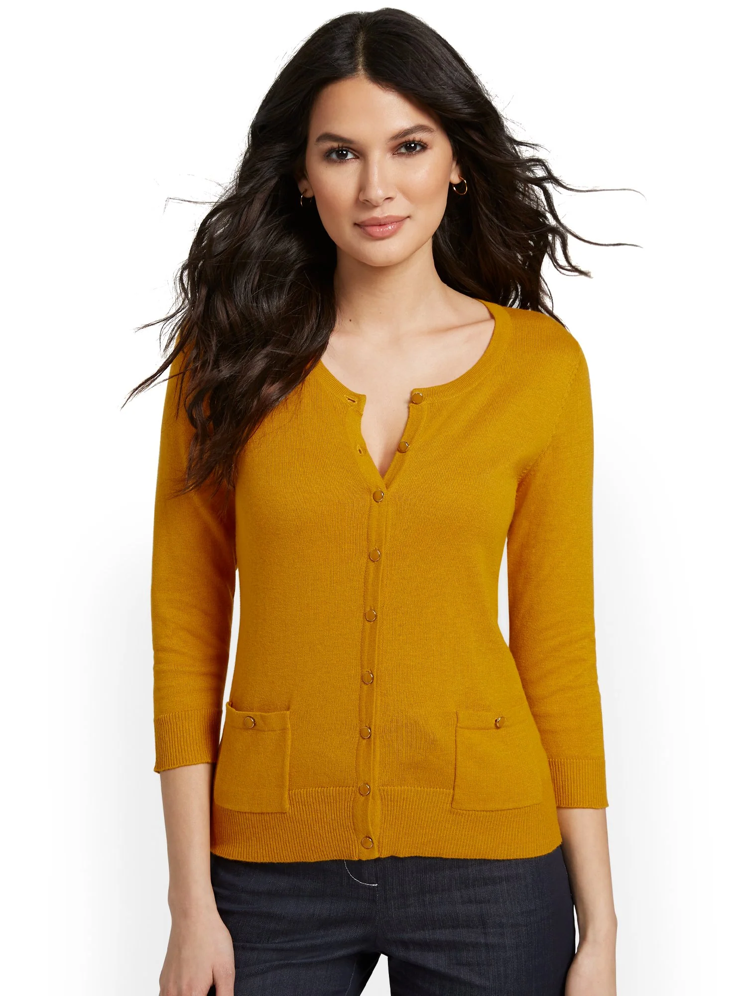 Tall Two-Pocket Chelsea Crewneck Cardigan - Image 18