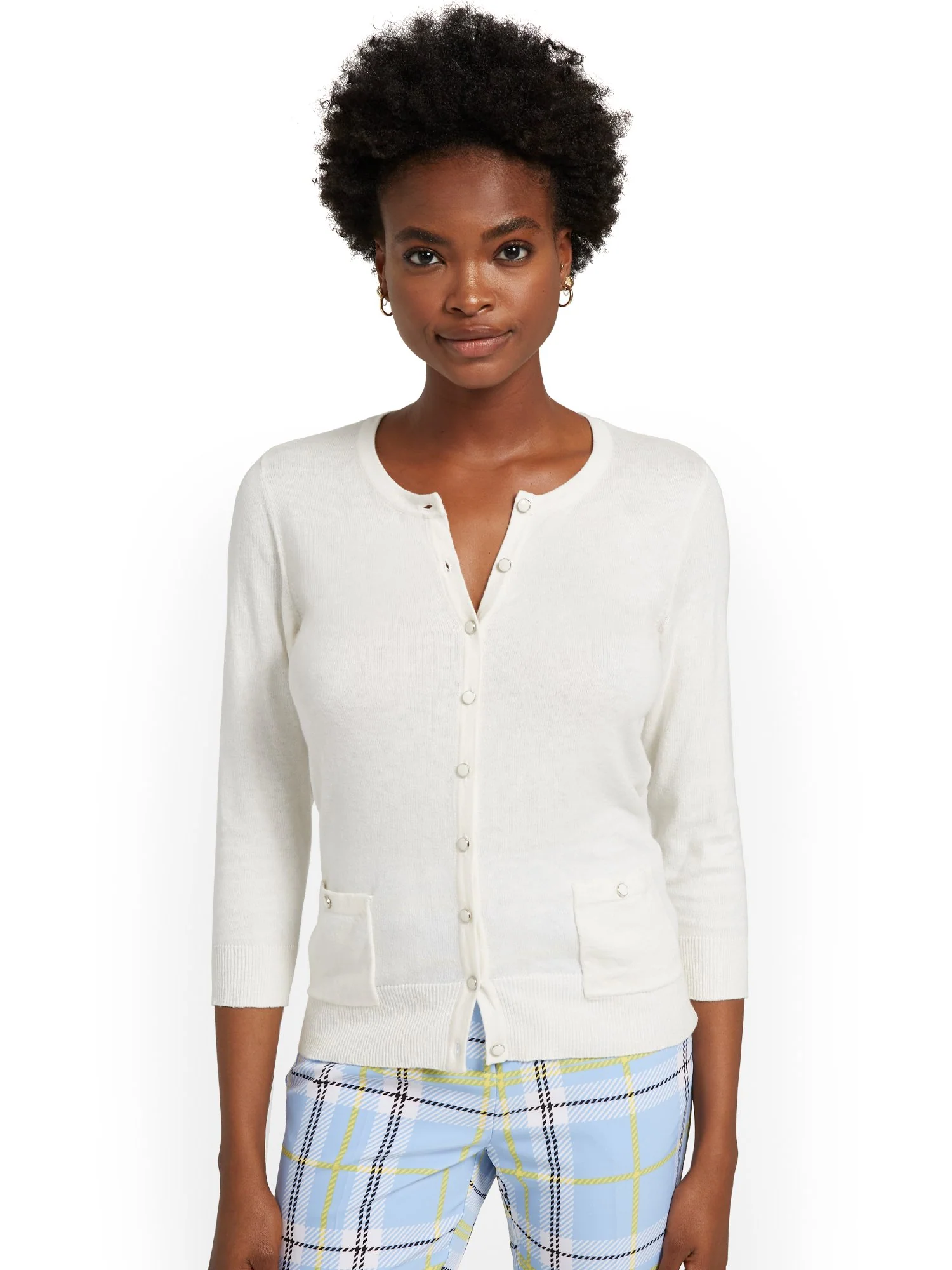 Tall Two-Pocket Chelsea Crewneck Cardigan - Image 7