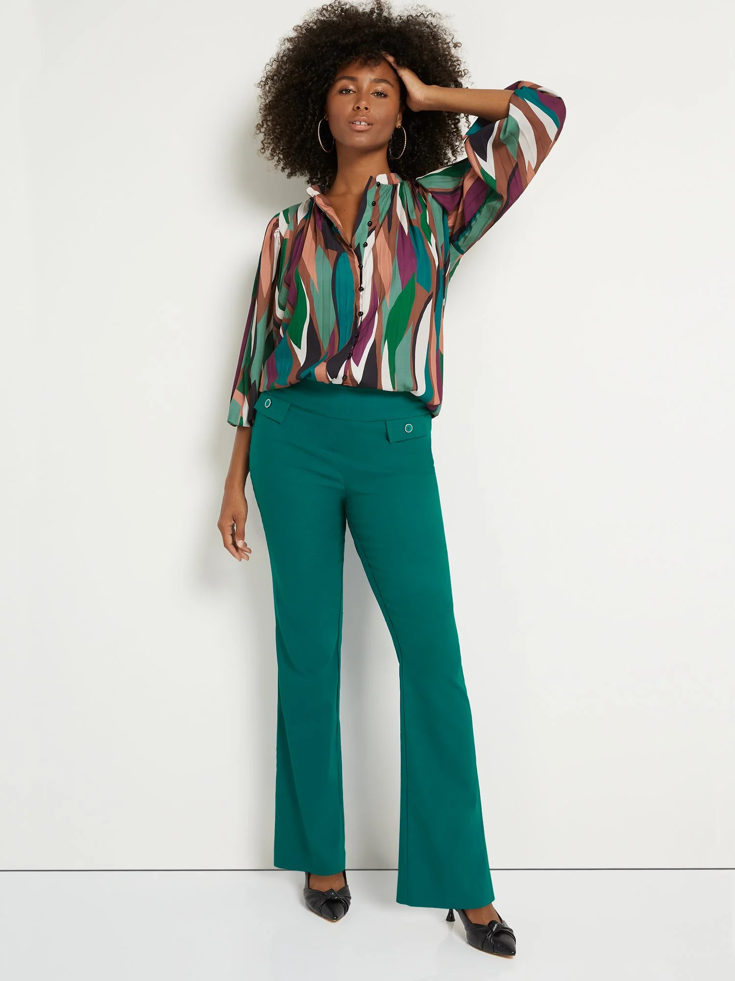 Tall Whitney High-Waisted Pull-On Bootcut Pant - Image 10