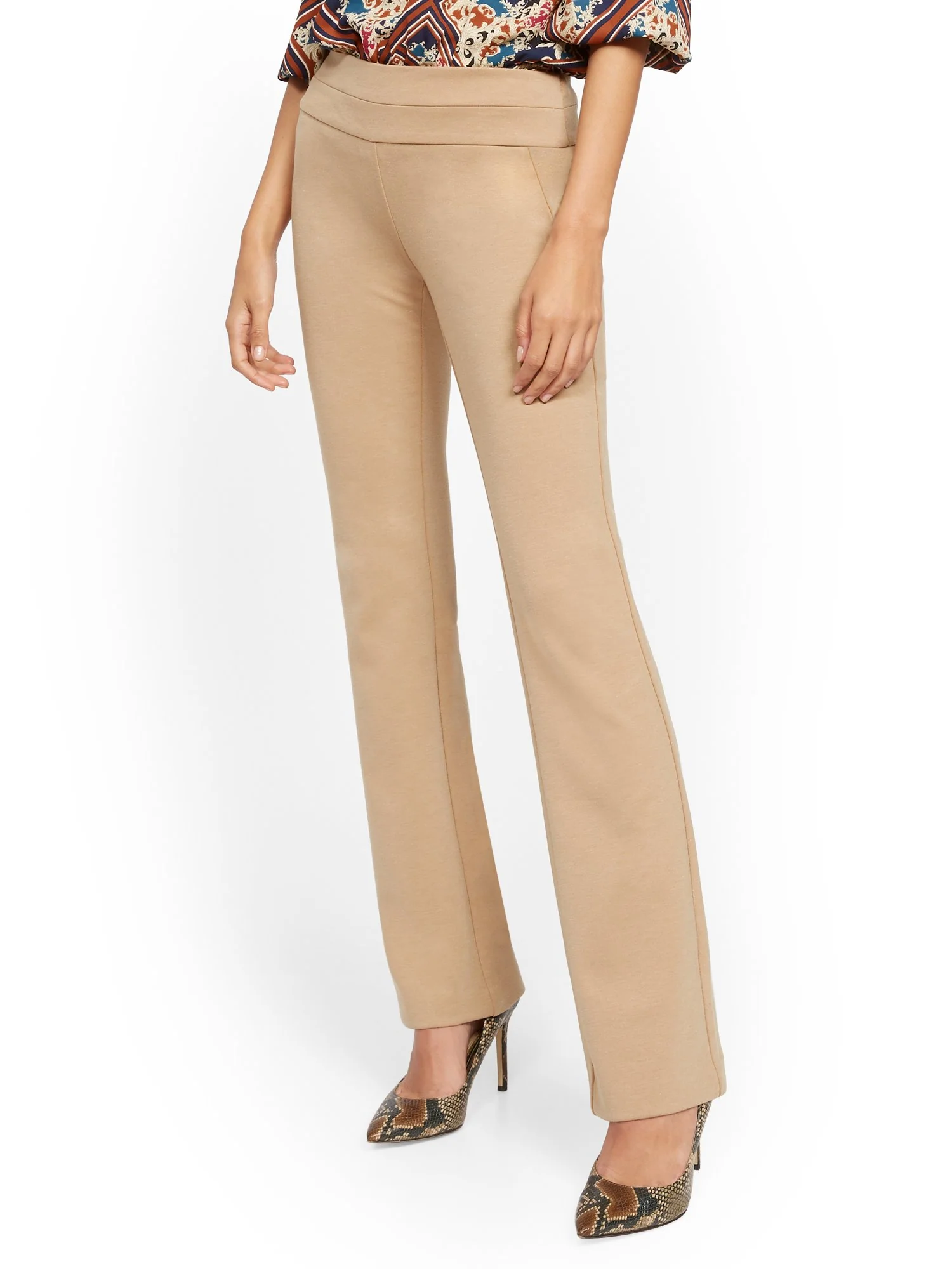 Tall Whitney High-Waisted Pull-On Bootcut Pant - Ponte - 7th Avenue - Image 2