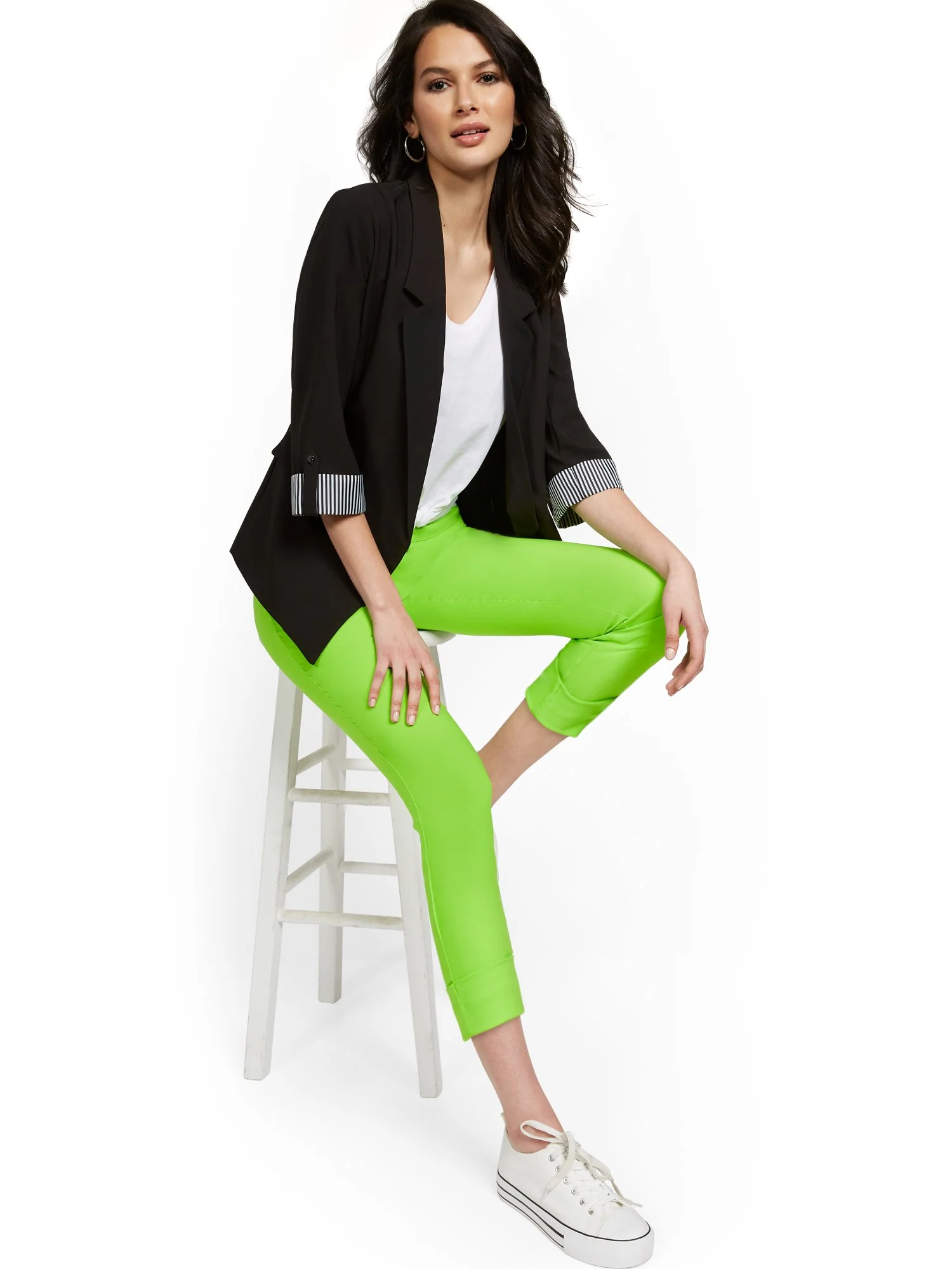 Tall Whitney High-Waisted Pull-On Slim-Leg Capri Pant - Image 43