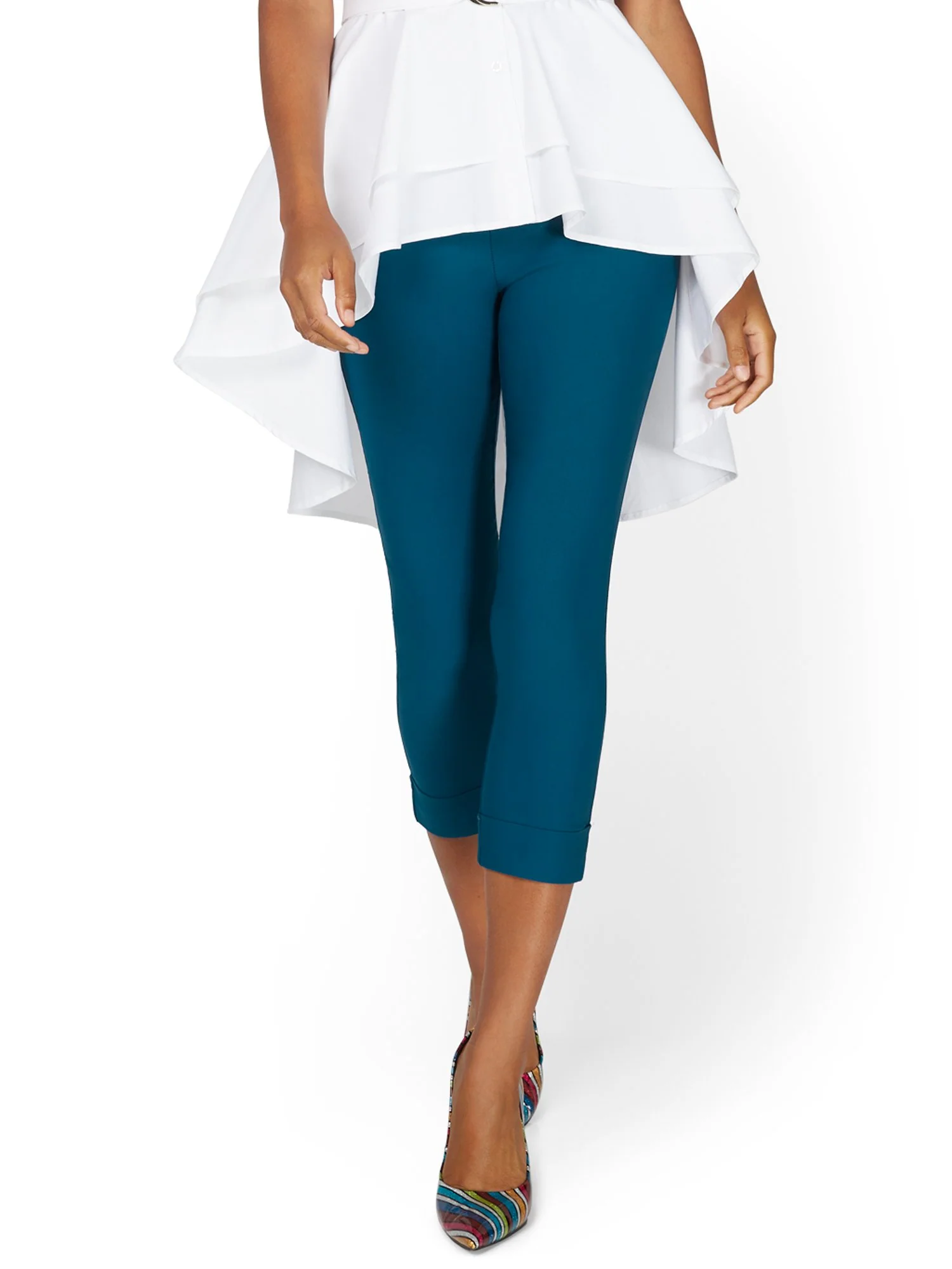 Tall Whitney High-Waisted Pull-On Slim-Leg Capri Pant - Image 54