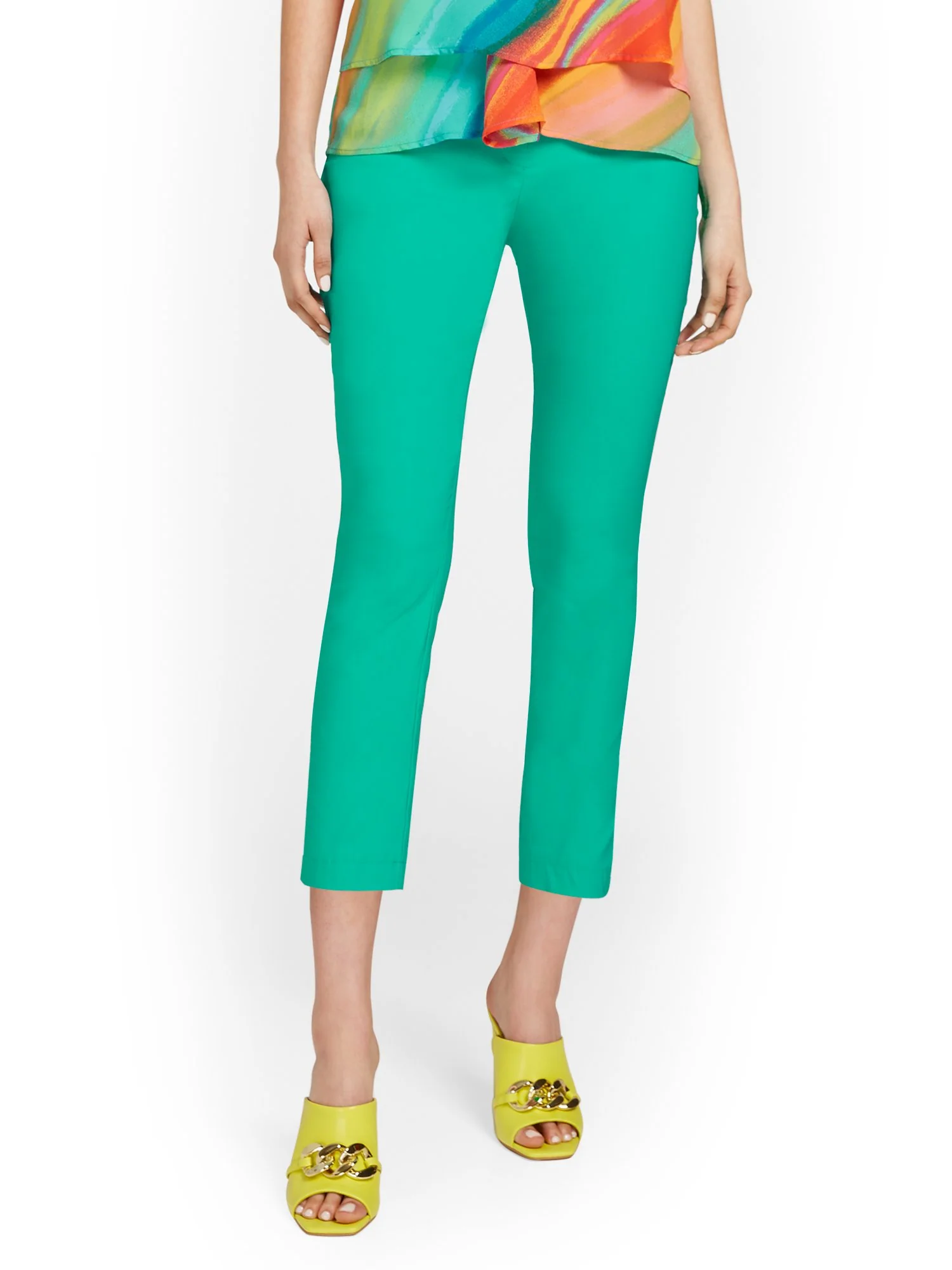 Tall Whitney High-Waisted Pull-On Slim-Leg Capri Pant - Image 10