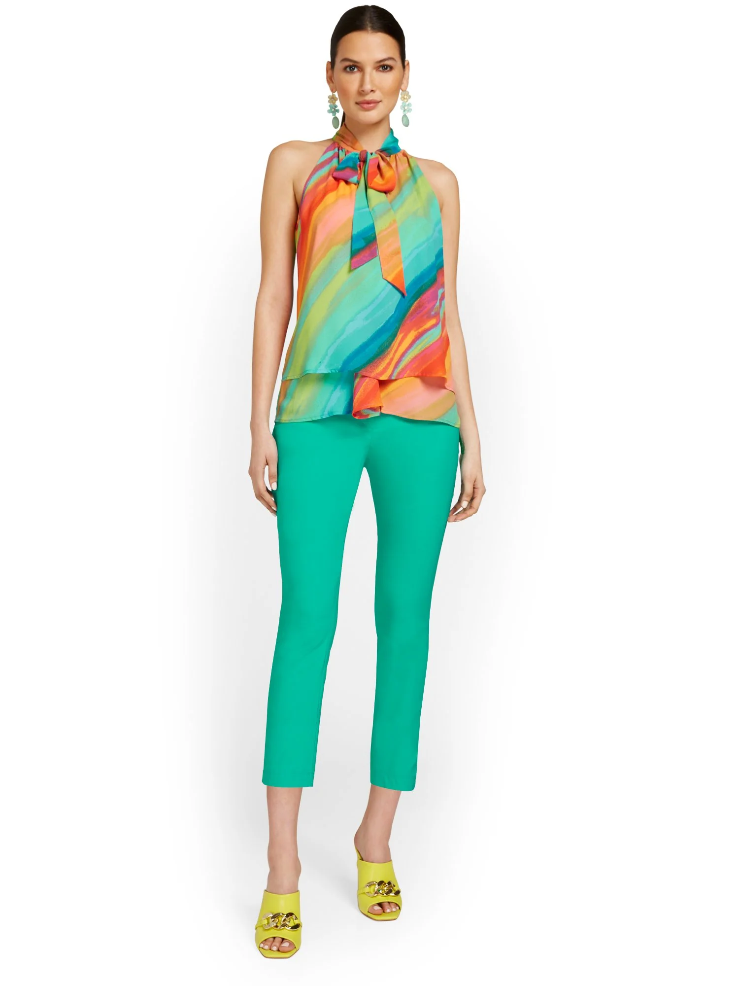 Tall Whitney High-Waisted Pull-On Slim-Leg Capri Pant - Image 11