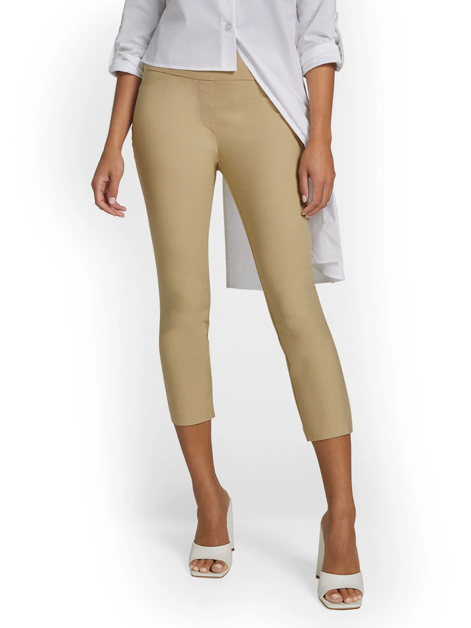 Tall Whitney High-Waisted Pull-On Slim-Leg Capri Pant - Image 13