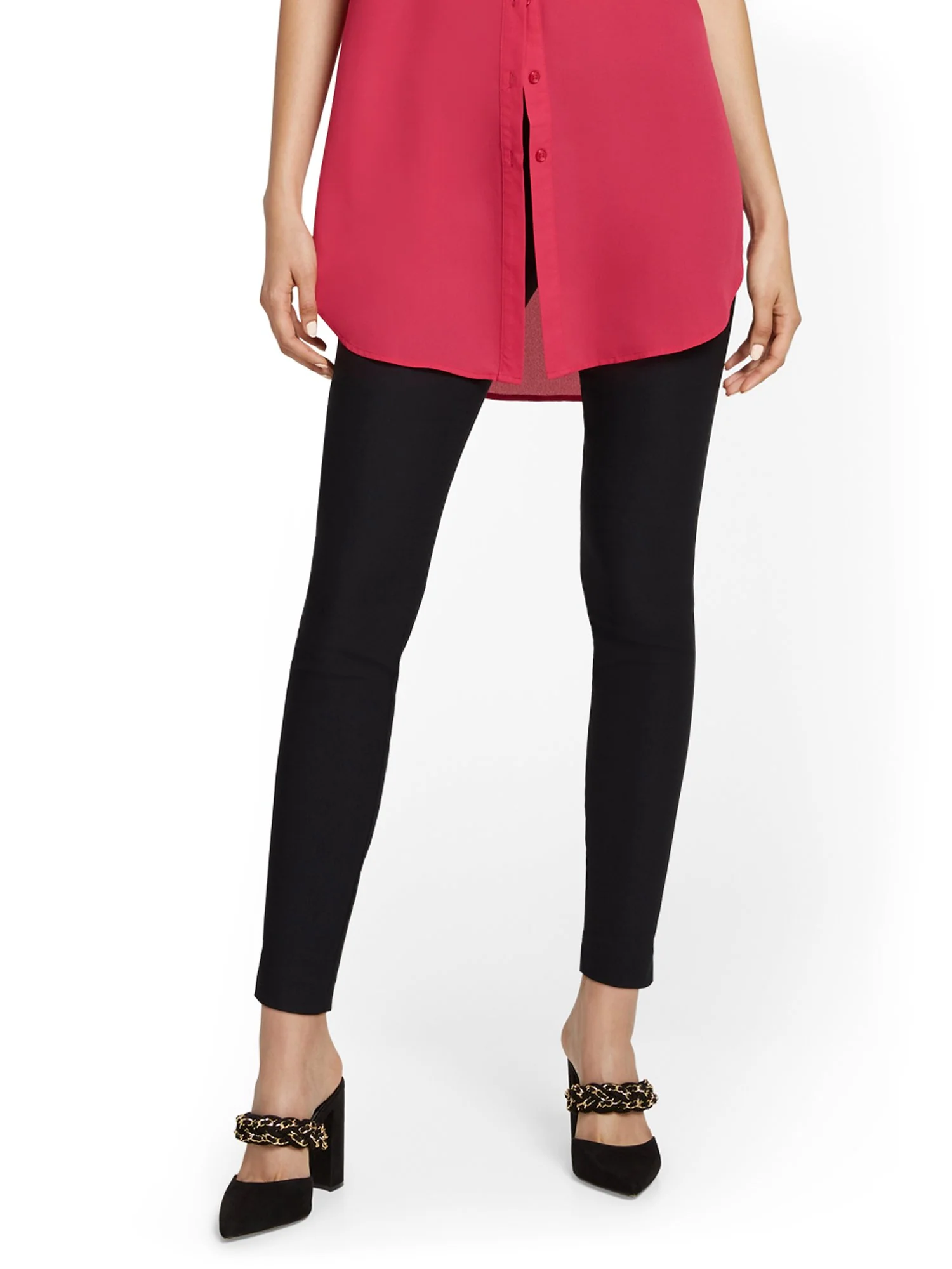 Tall Whitney High-Waisted Pull-On Slim-Leg Pant