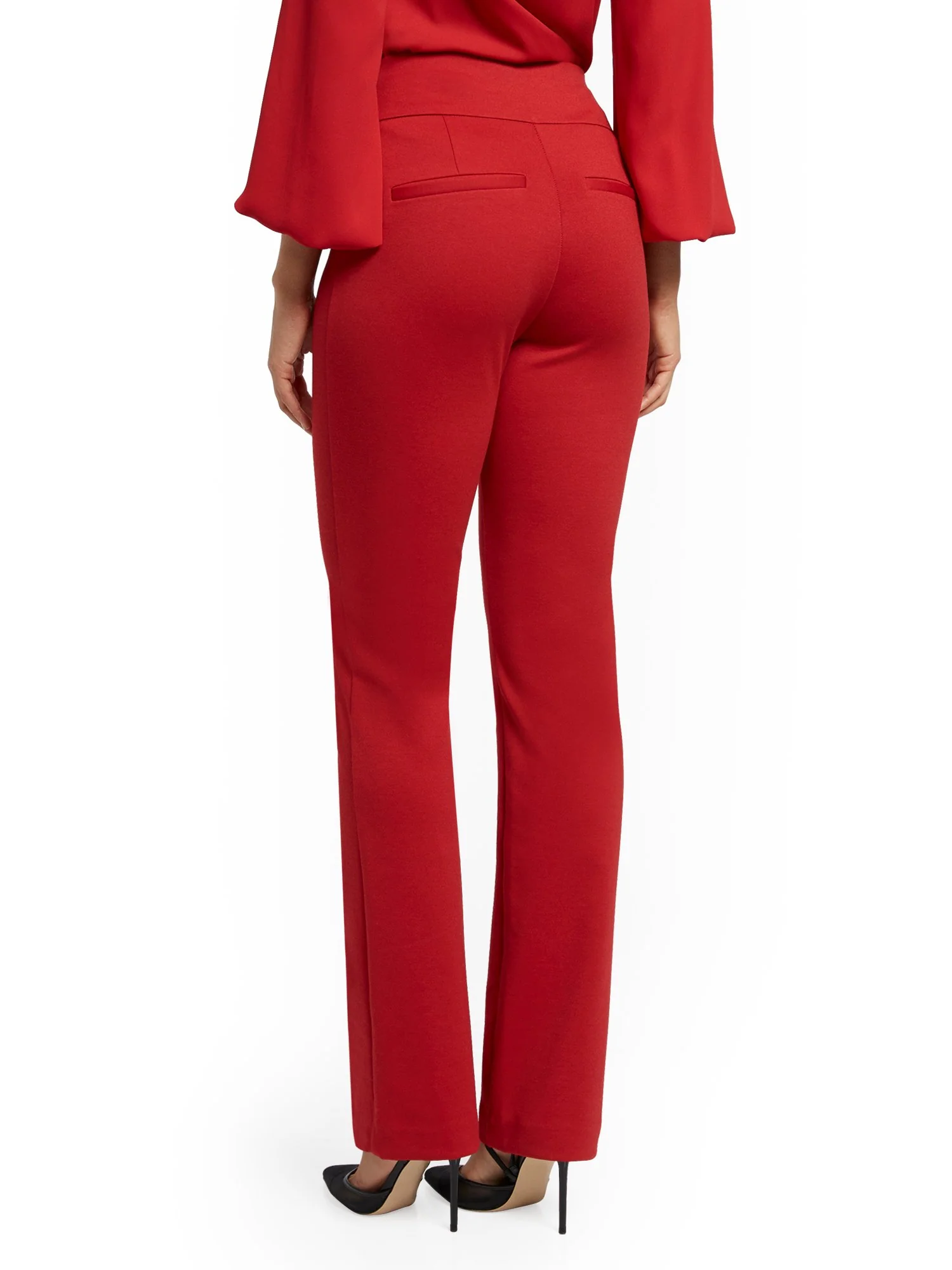 Tall Whitney High-Waisted Pull-On Straight-Leg Pant - Ponte - 7th Avenue - Image 3