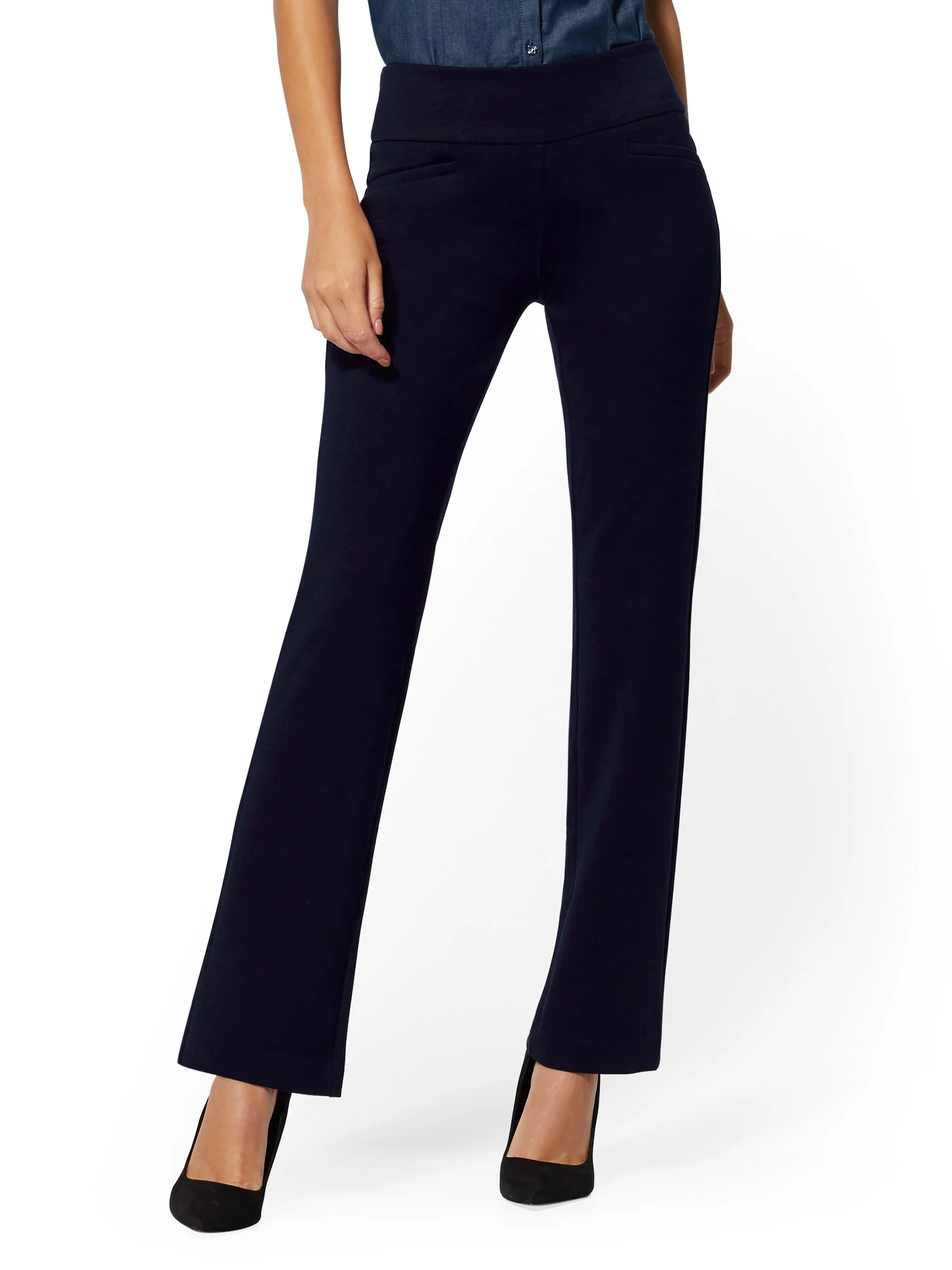 Tall Whitney High-Waisted Pull-On Straight-Leg Pant - Ponte - 7th Avenue - Image 6