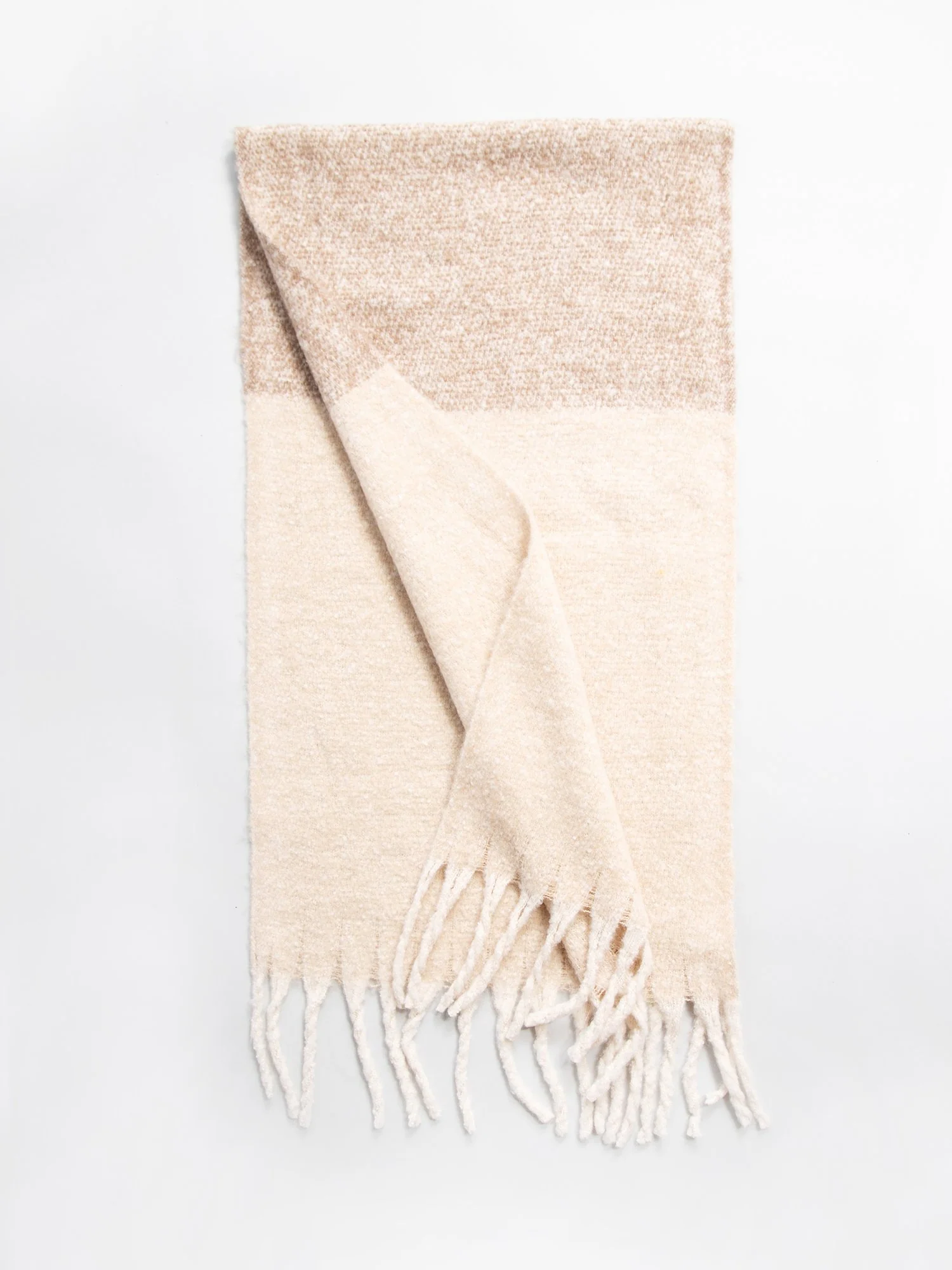 Justin Taylor Tan Brushed Plaid Scarf - Brands We Love - Image 2