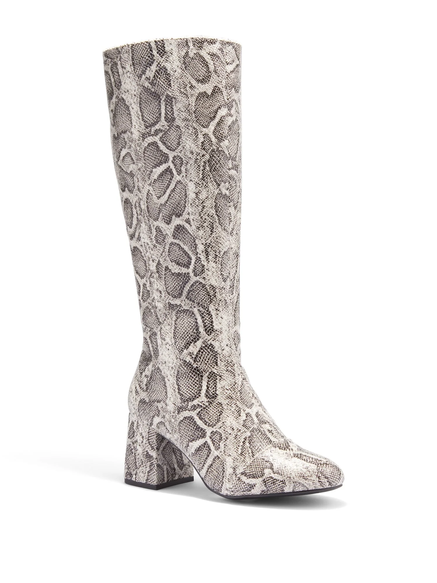 Tara Tall Block-Heel Boot - Snake-Print - Image 2