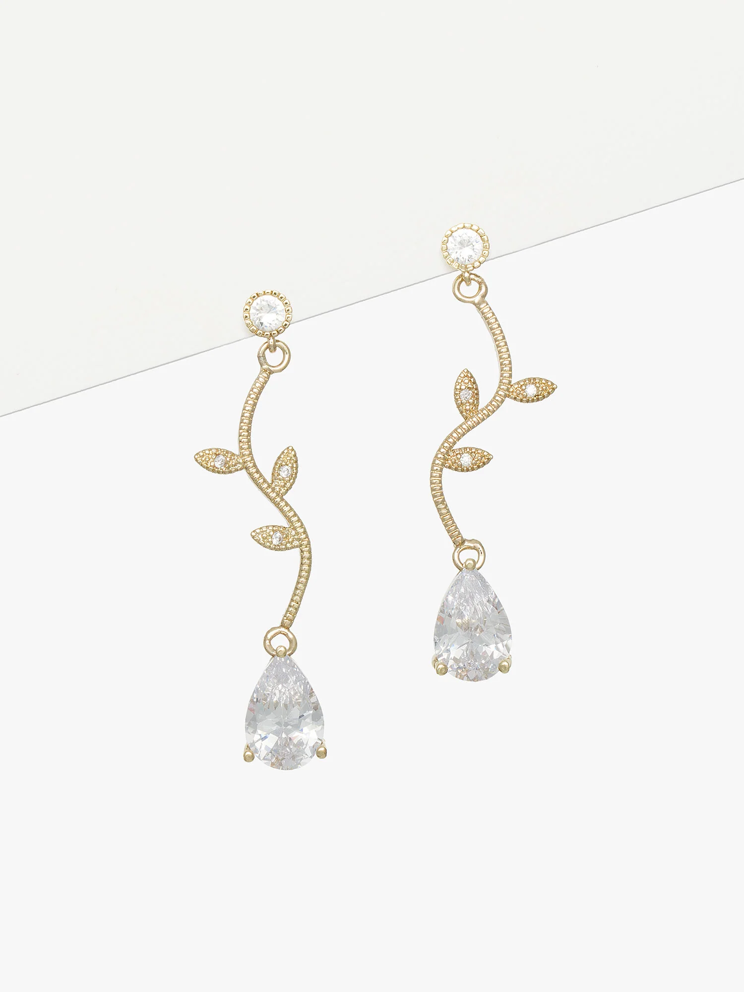 Teardrop Floral Earrings - Image 3