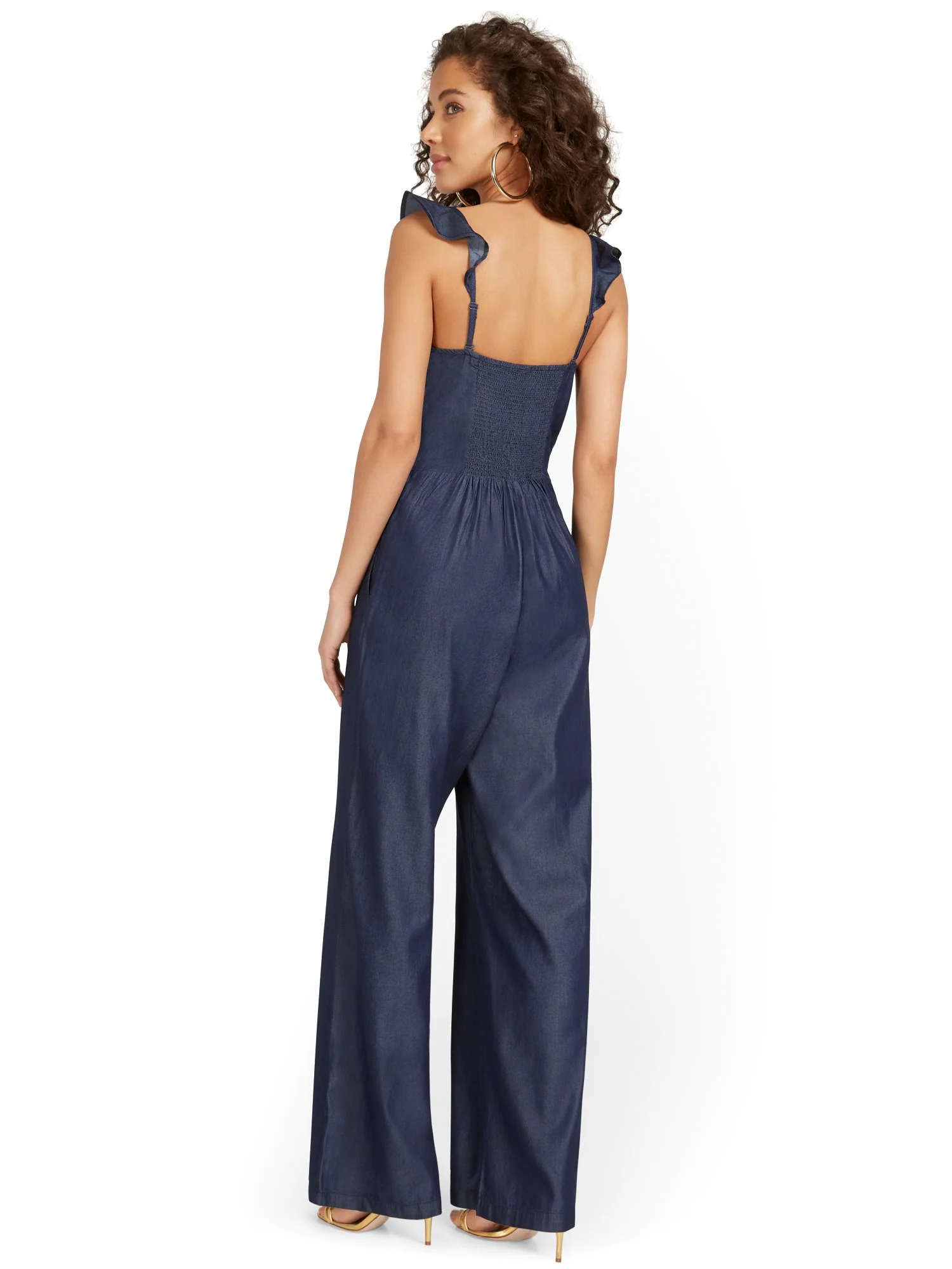 Tencel Wide-Leg Jumpsuit - Image 3