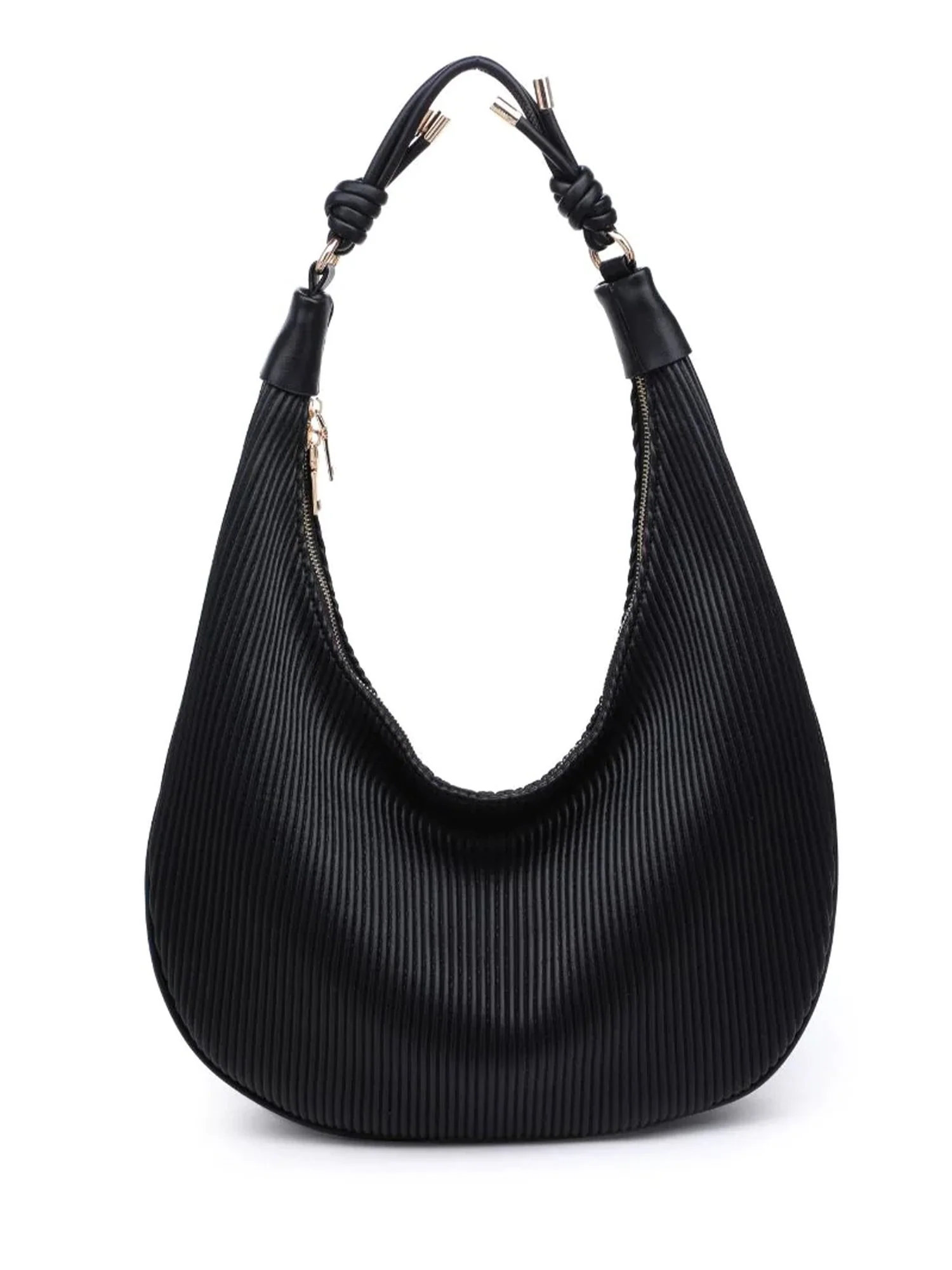 Textured Knot Hobo Bag - Urban Expressions - Image 5