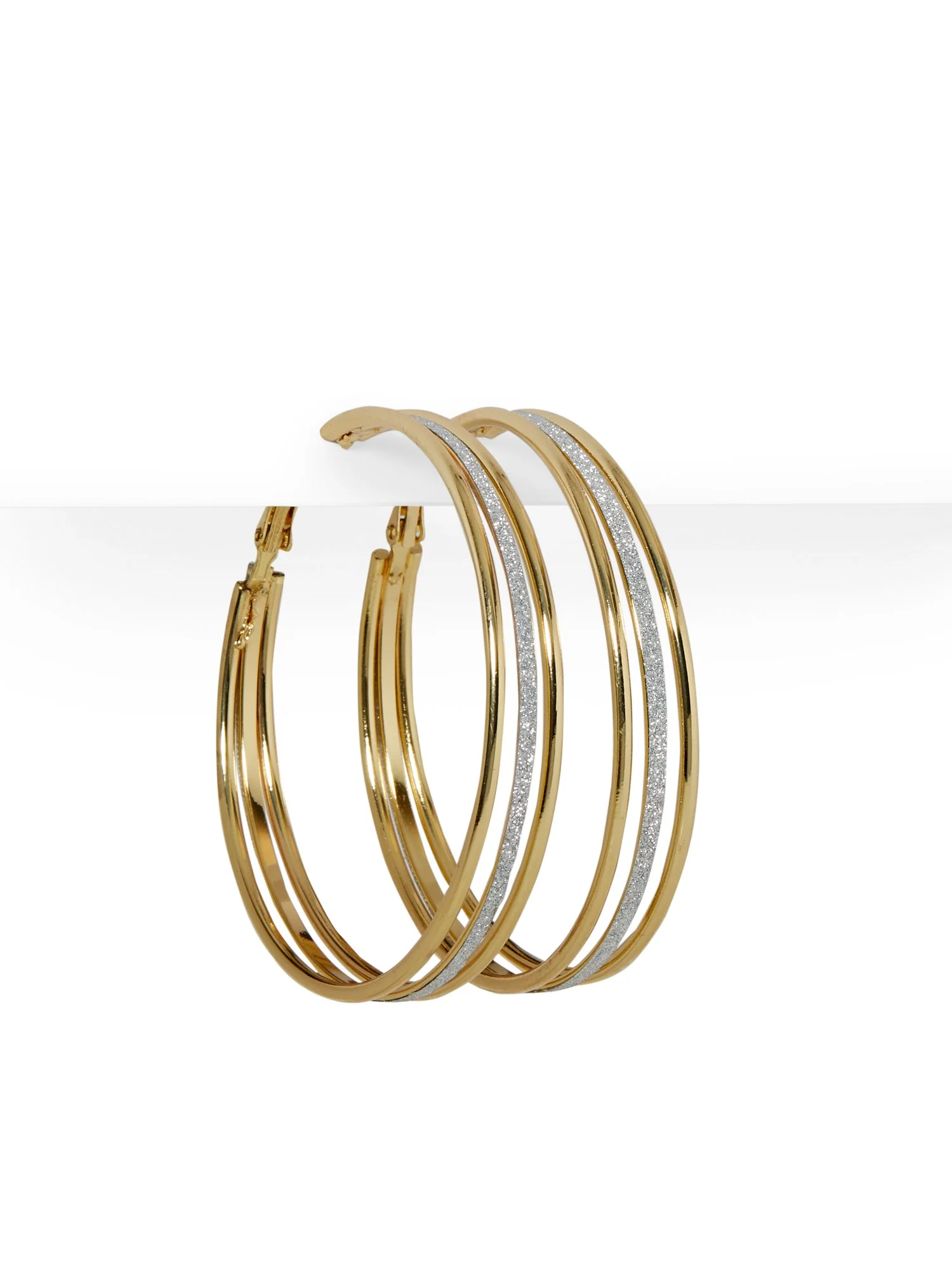 Three-Strand Hoop Earring