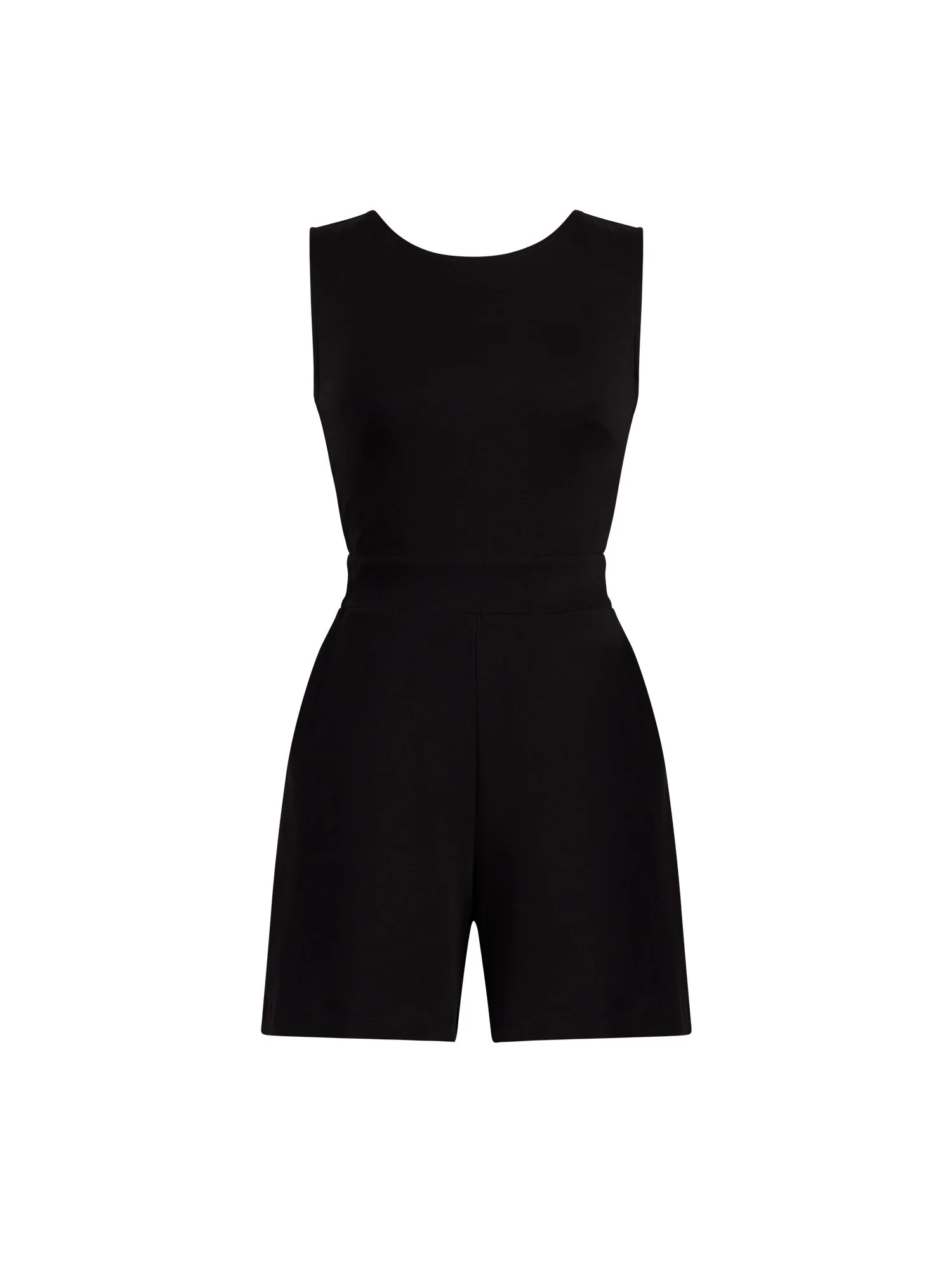 Tie-Back Cotton Romper - Image 2