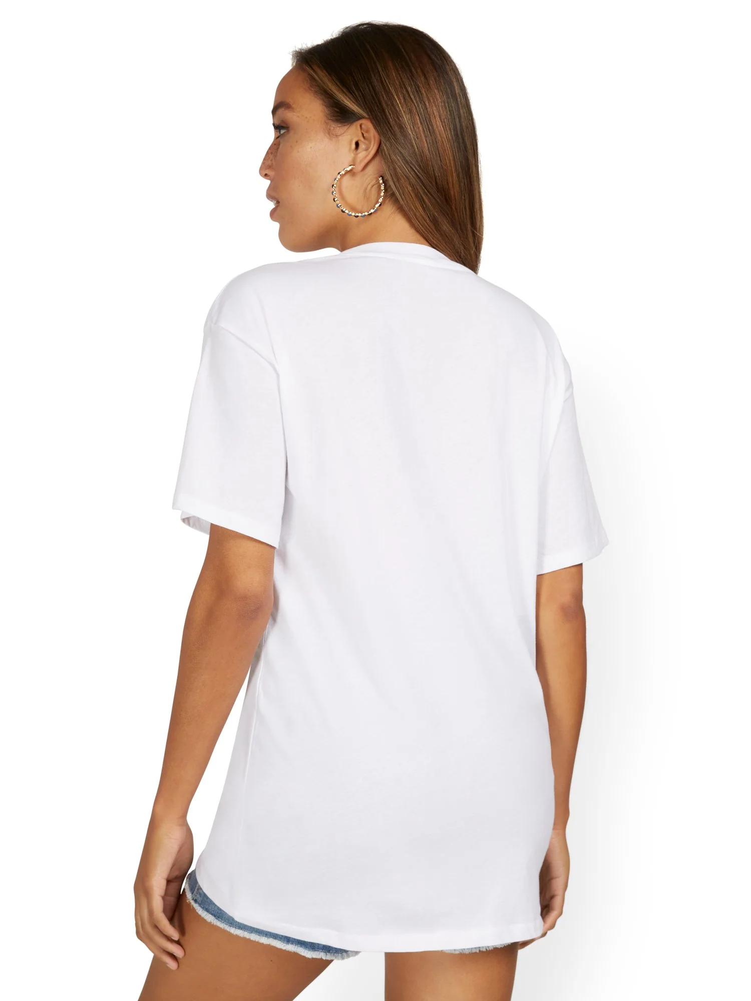 Tie-Dye Heart Oversized Graphic Tee - Image 3