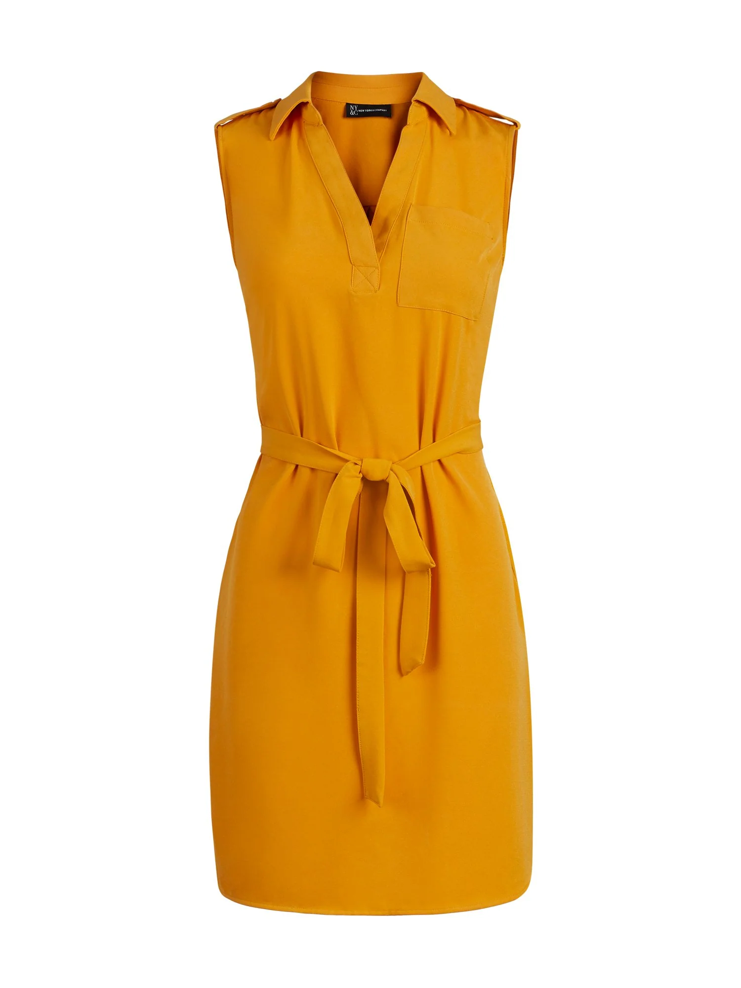 Tie-Front Belted Shirtdress - Image 7