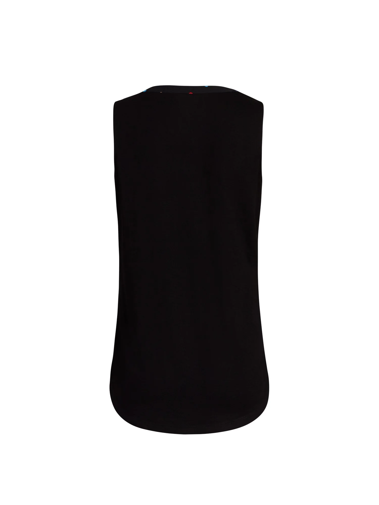 Tie-Front Dot-Print Sleeveless Top - Image 3