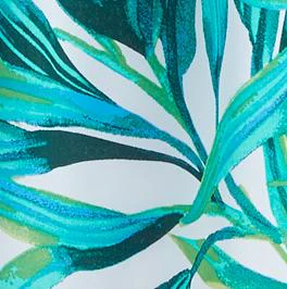 Tie-Front Palm-Print Sleeveless Top - Image 4
