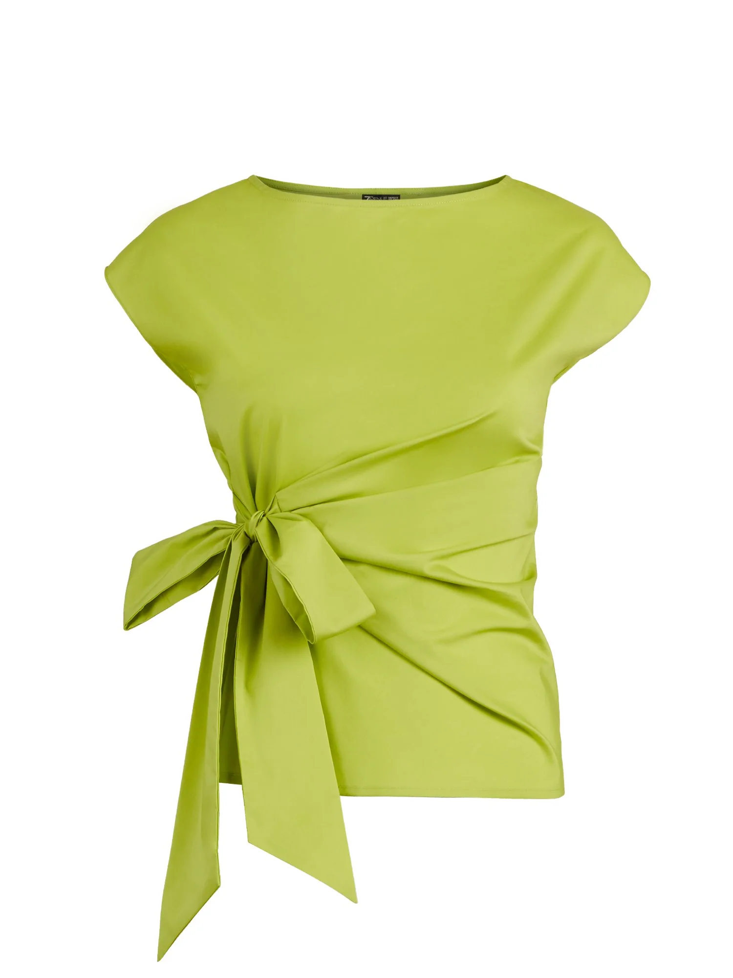 Tie-Front Poplin Top - 7th Avenue - Image 4