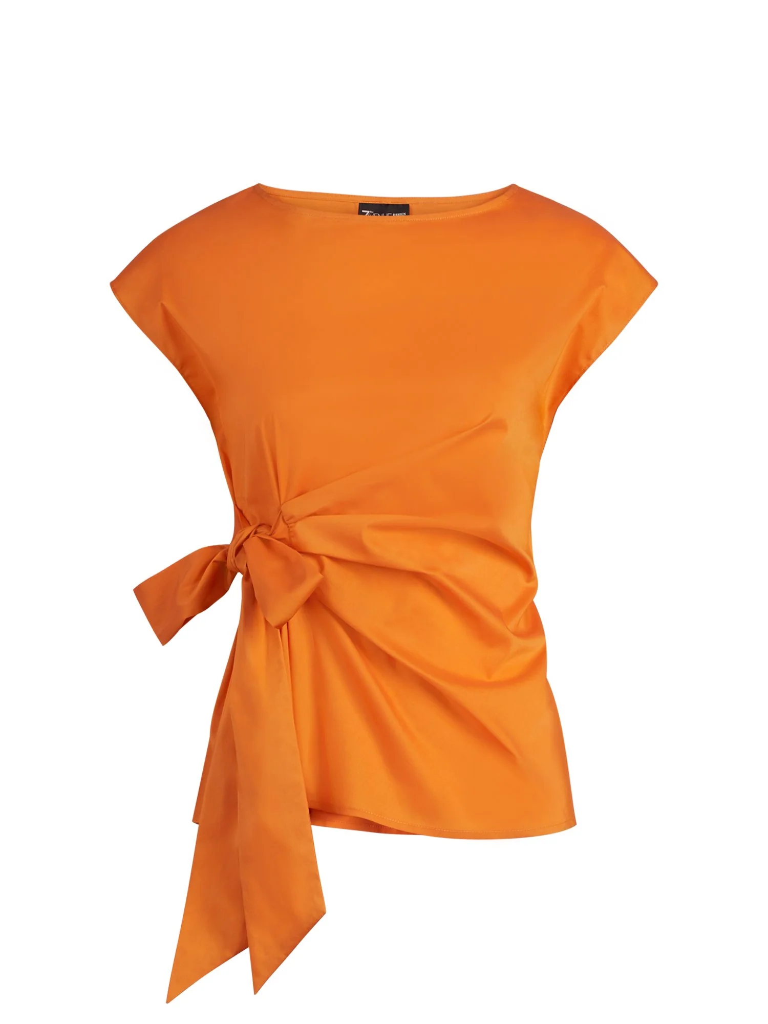 Tie-Front Poplin Top - 7th Avenue - Image 6