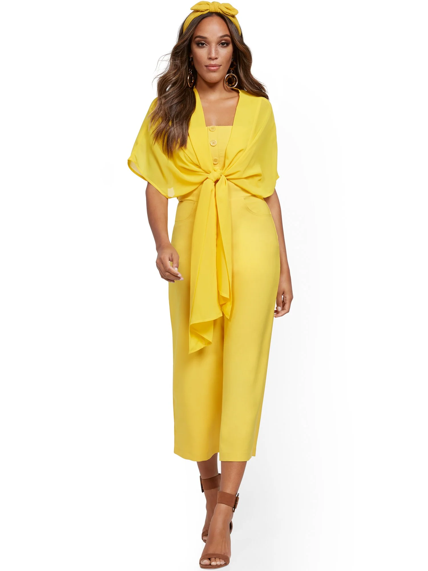 Tie-Front Scarf Top - Image 10