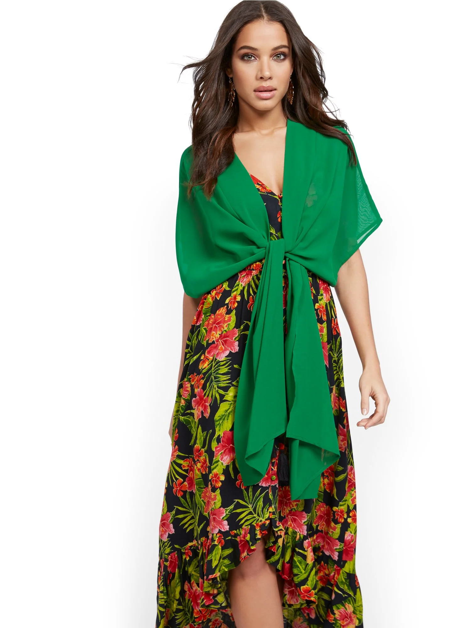 Tie-Front Scarf Top - Image 8