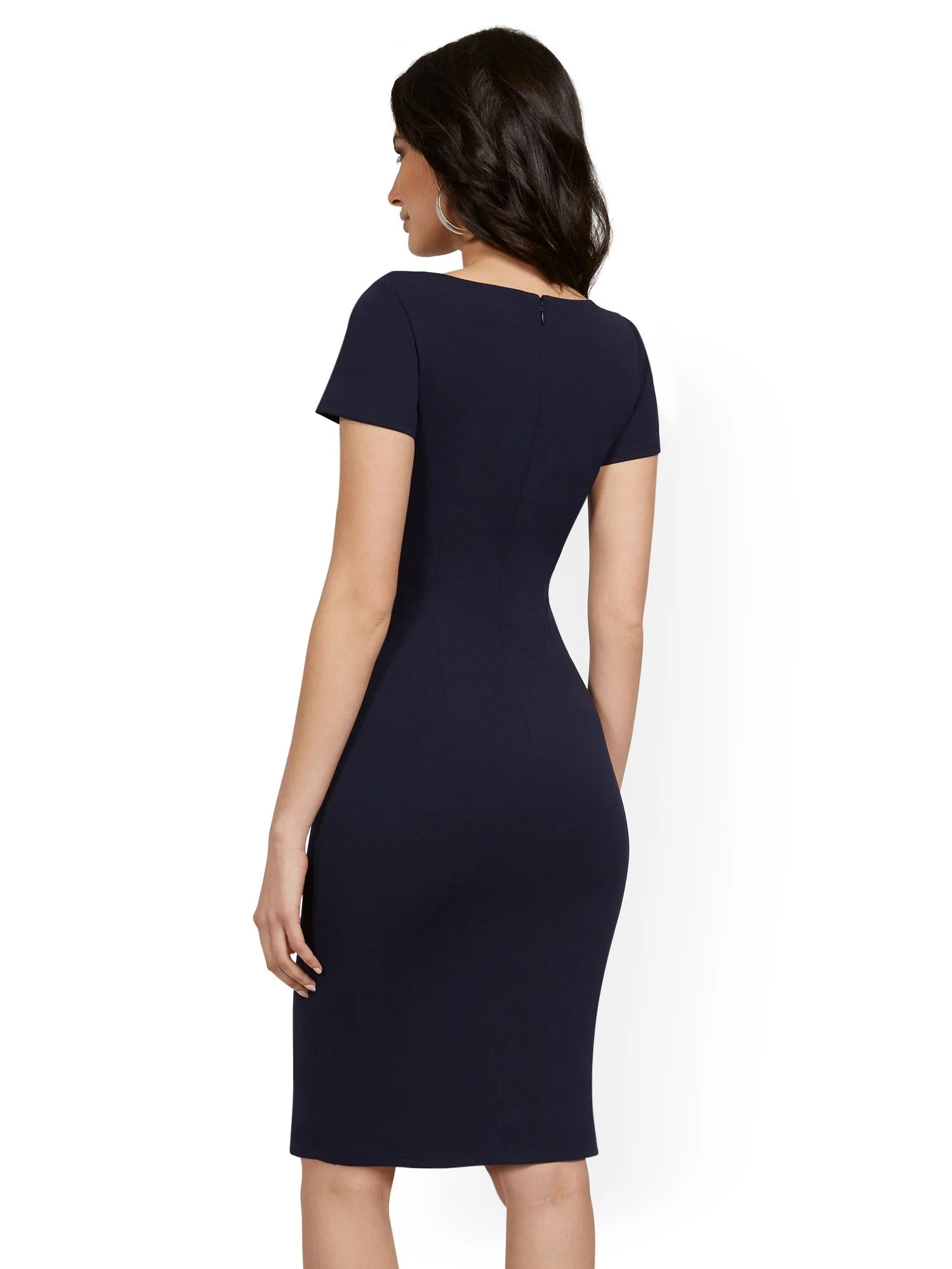 Tie-Front Sheath Dress - Magic Crepe® - Image 6