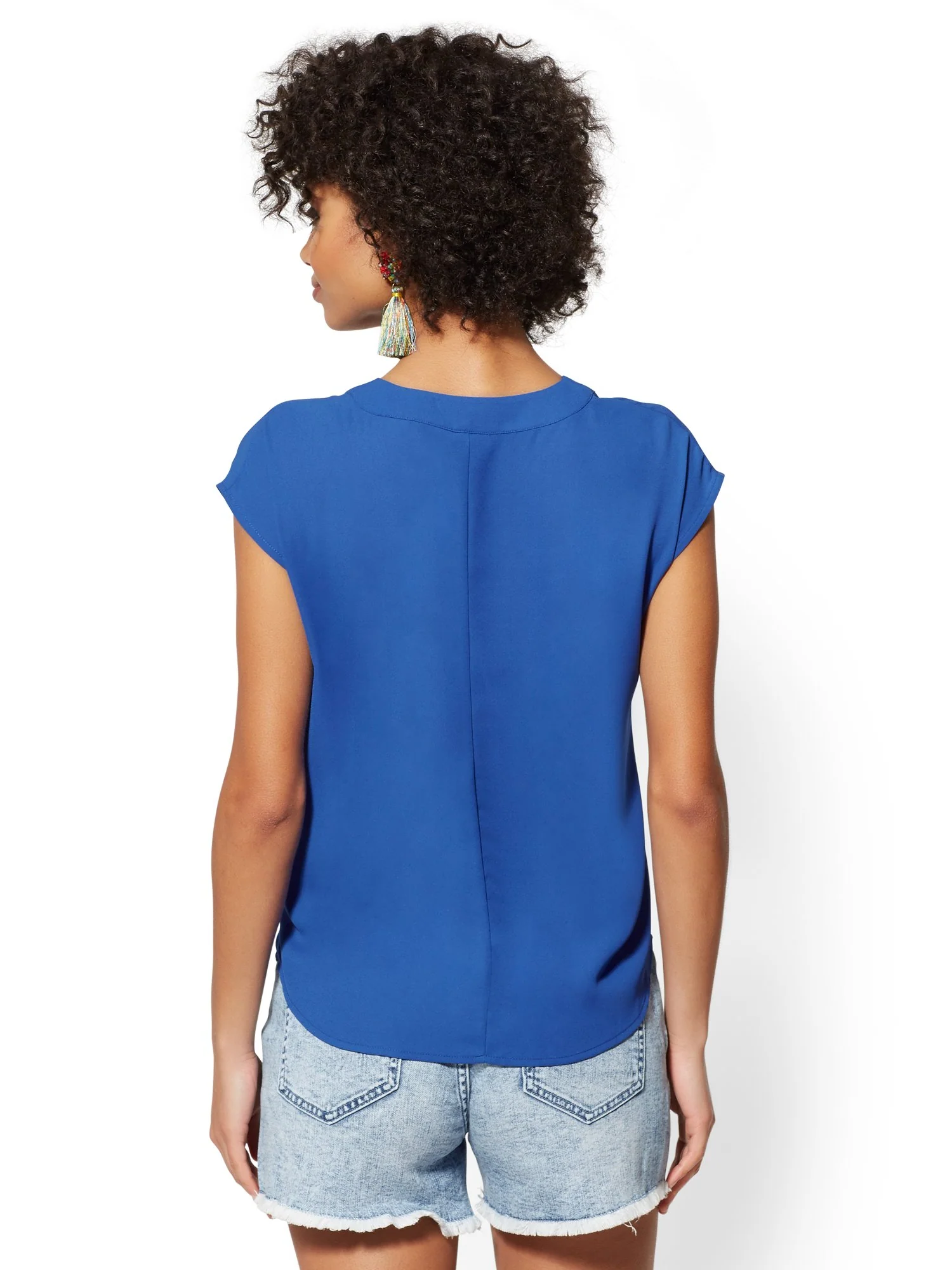 Tie-Front Wrap Blouse - Soho Soft Shirt - Image 16