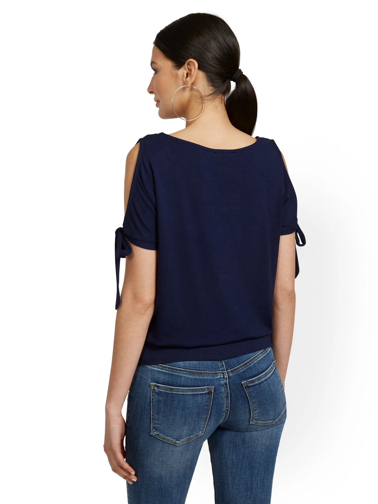 Tie-Shoulder Scoopneck Top - Image 19