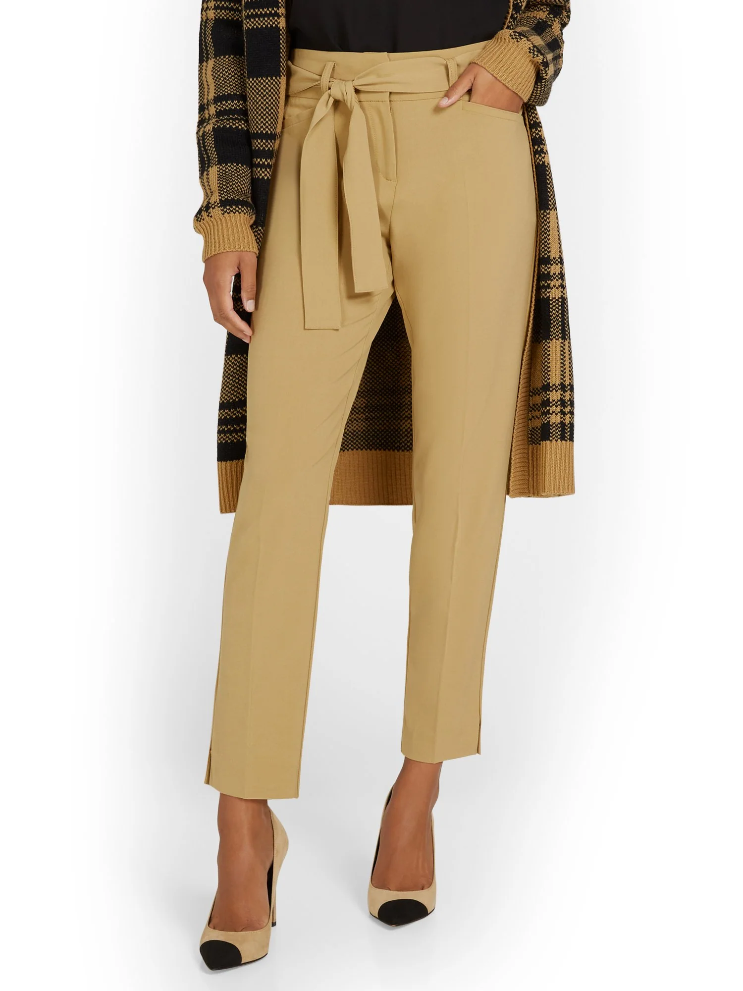 Tie-Waist Ankle Pant - Essential Stretch - Image 11