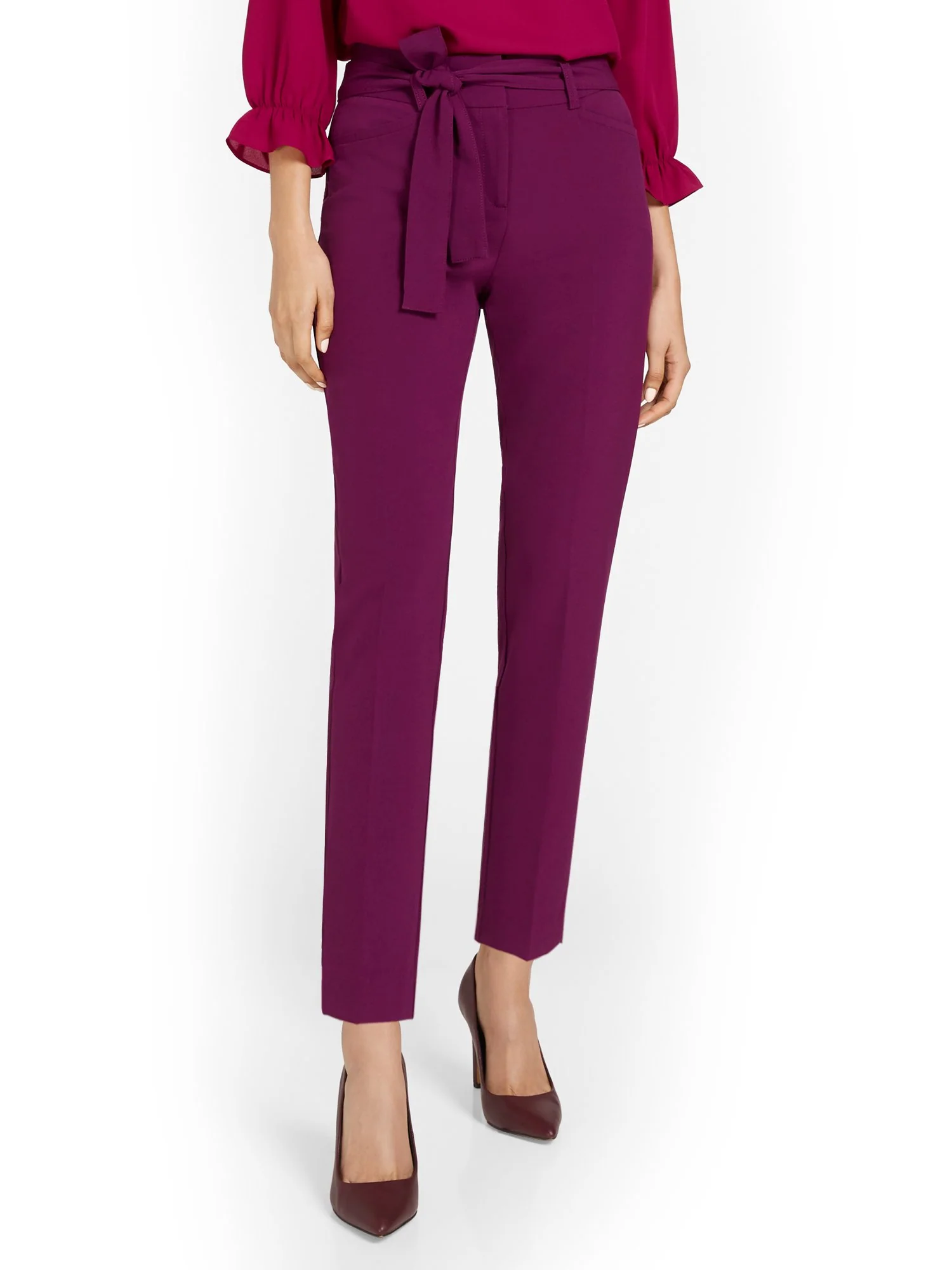 Tie-Waist Ankle Pant - Essential Stretch - Image 15