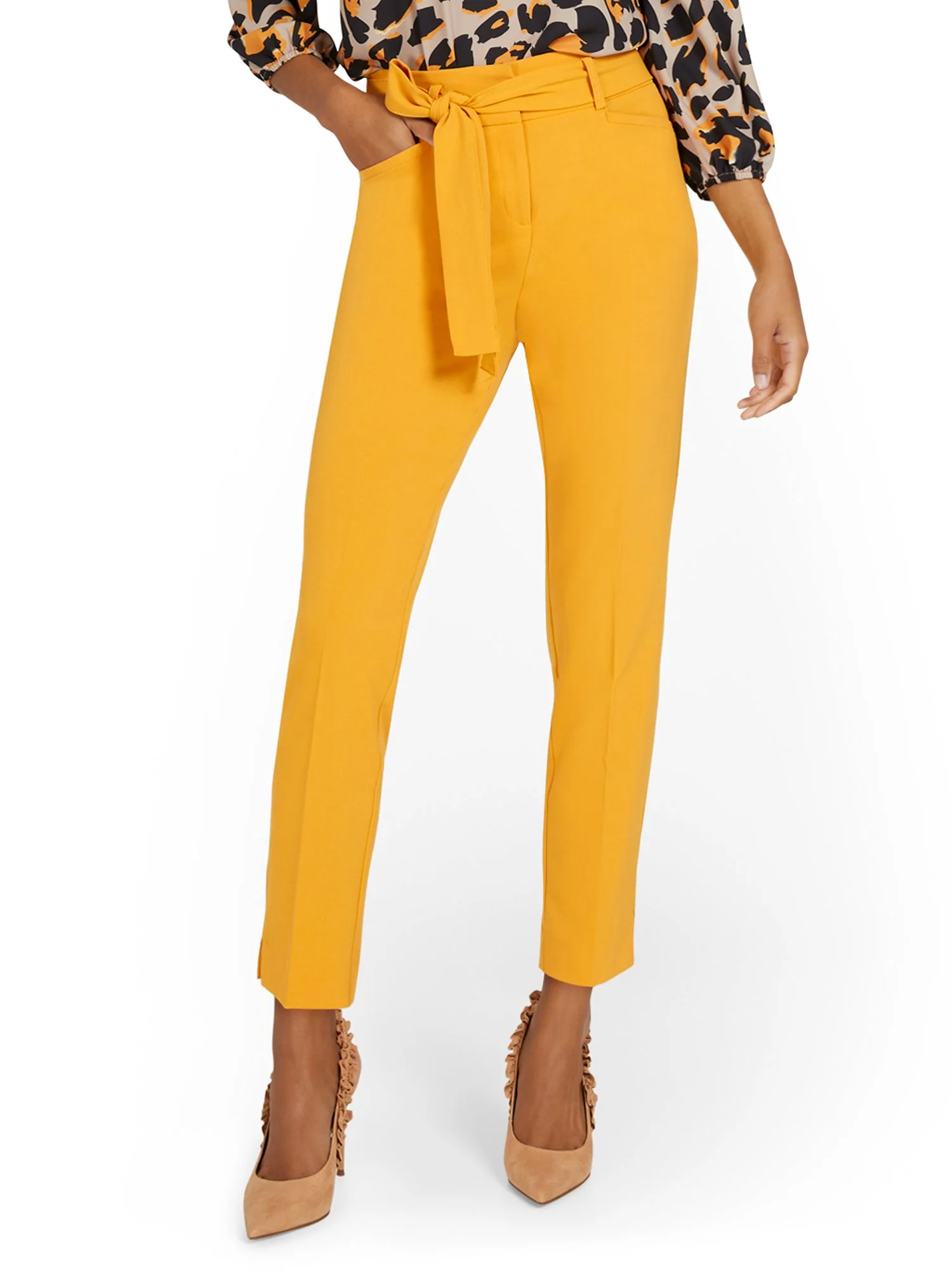 Tie-Waist Ankle Pant - Essential Stretch - Image 18