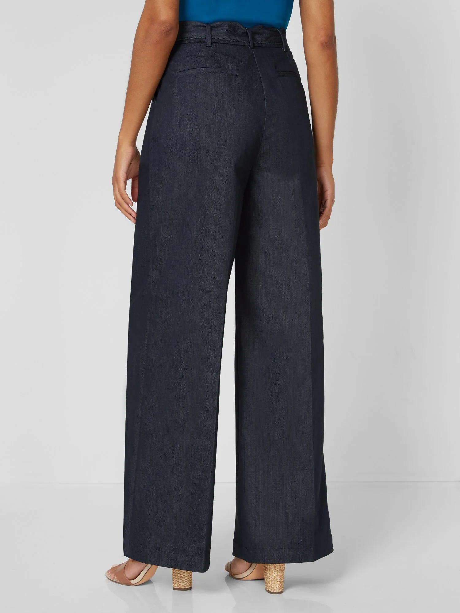 Tie-Waist Belted Wide-Leg Pant - 7th Avenue - Image 3