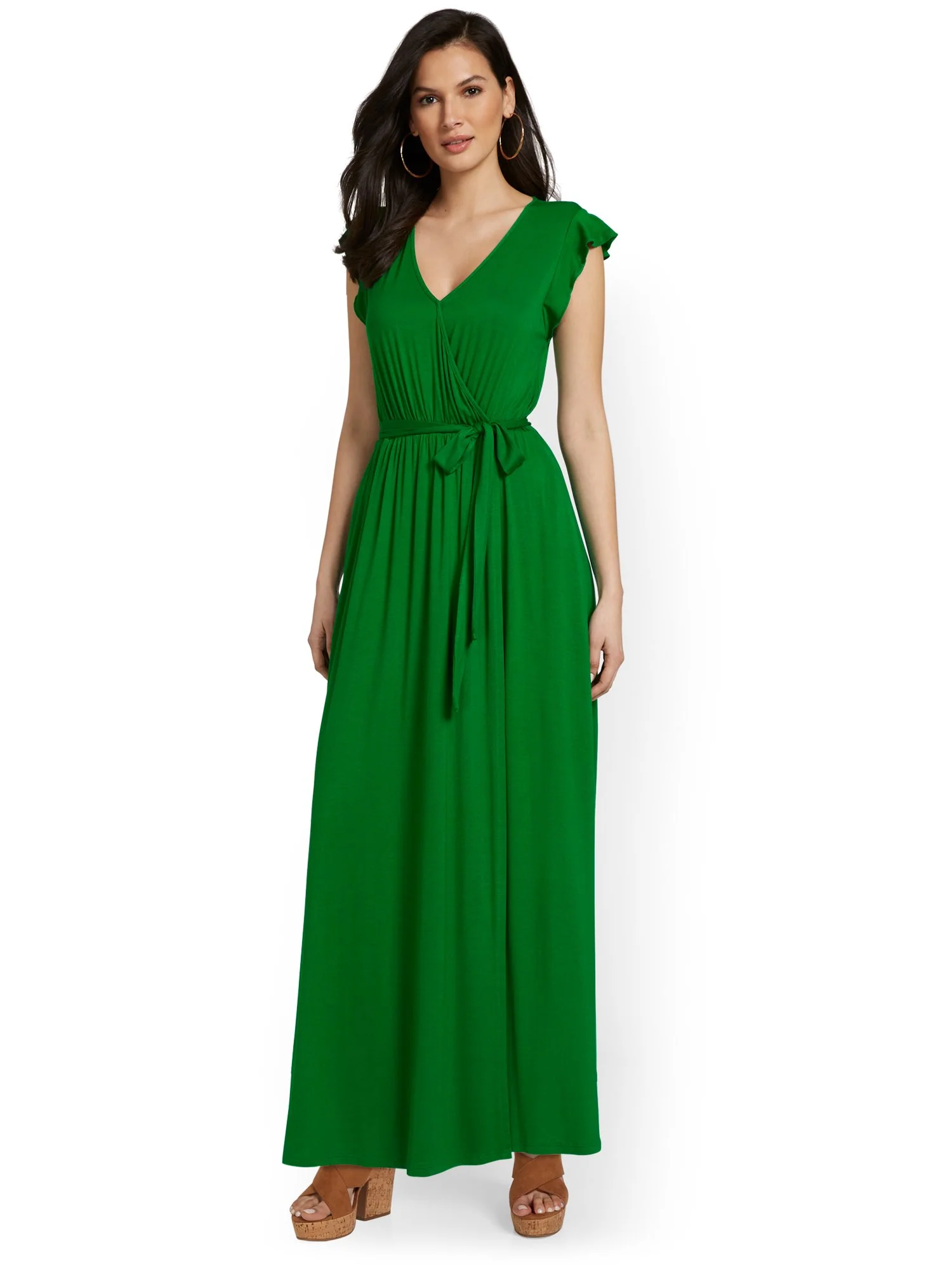 Tie-Waist Maxi Dress