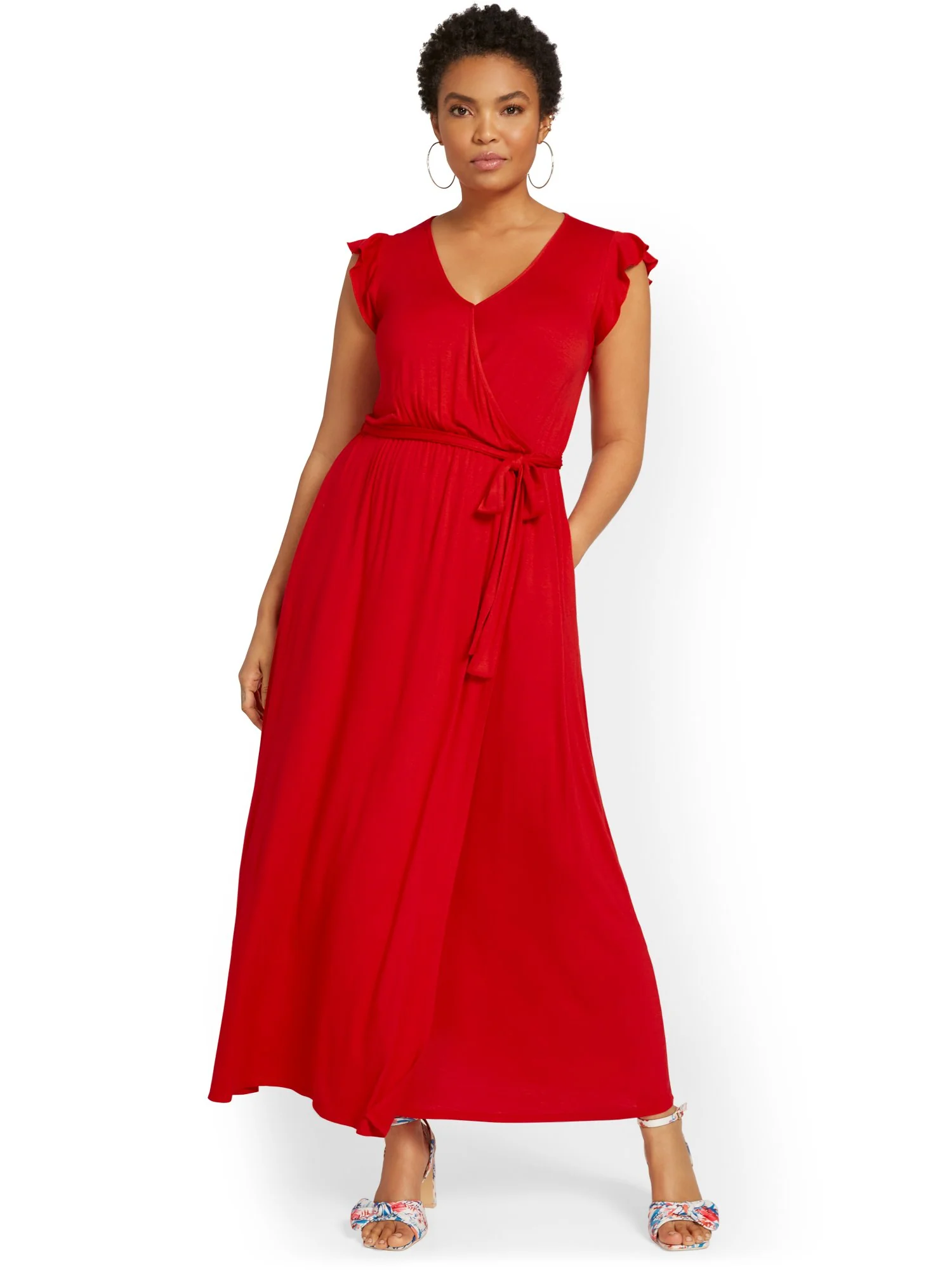 Tie-Waist Maxi Dress - Image 5