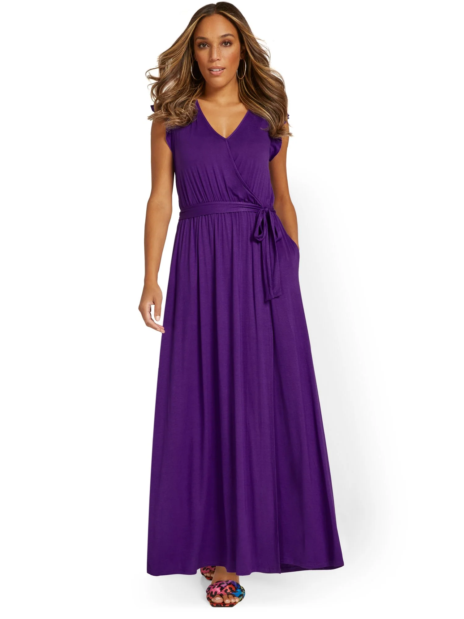 Tie-Waist Maxi Dress - Image 8