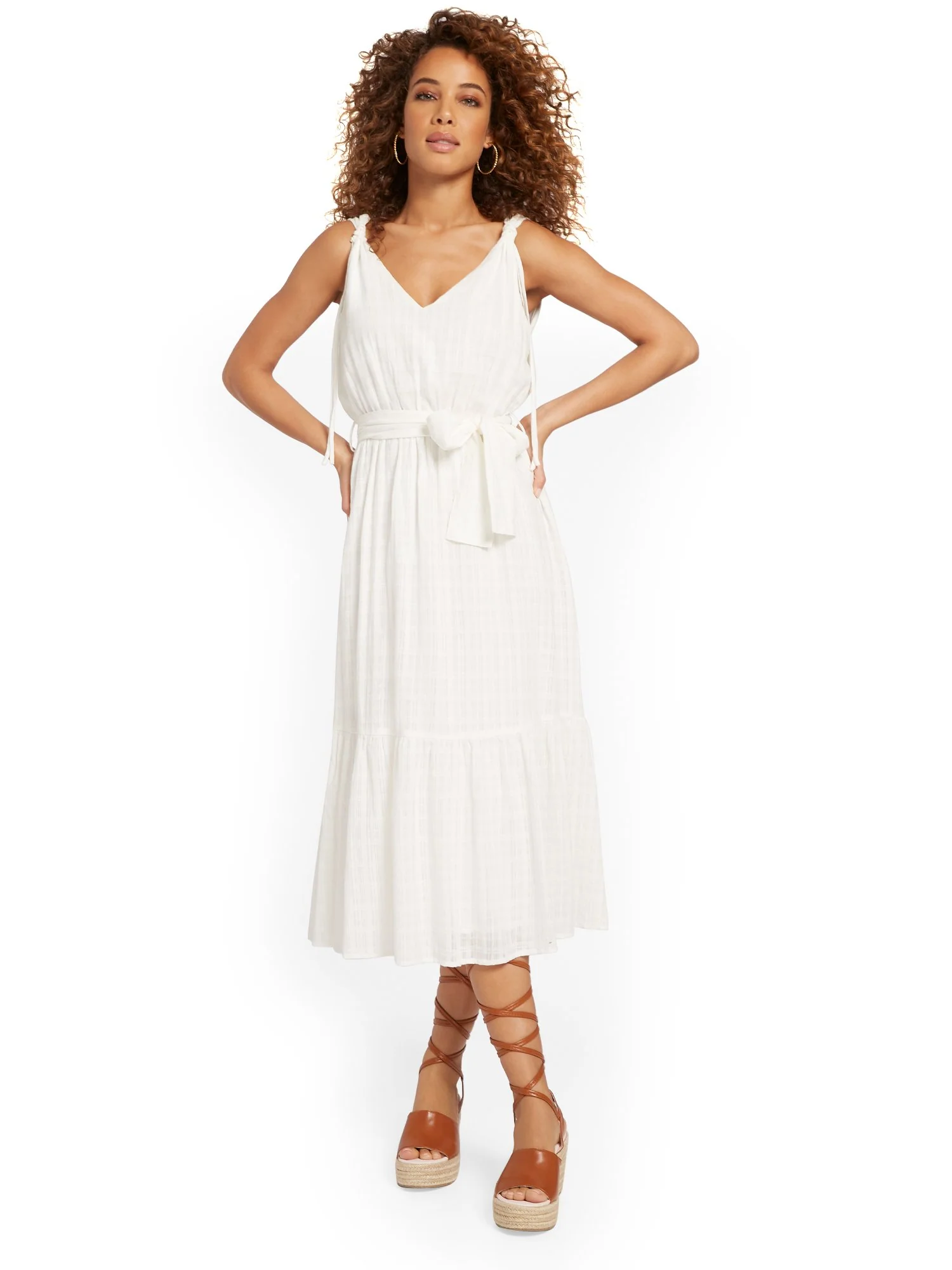 Lush Tie-Waist Midi Dress - Brands We Love - Image 2