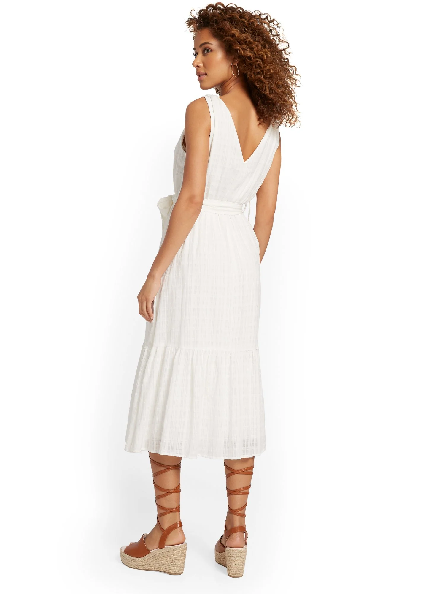 Lush Tie-Waist Midi Dress - Brands We Love - Image 3