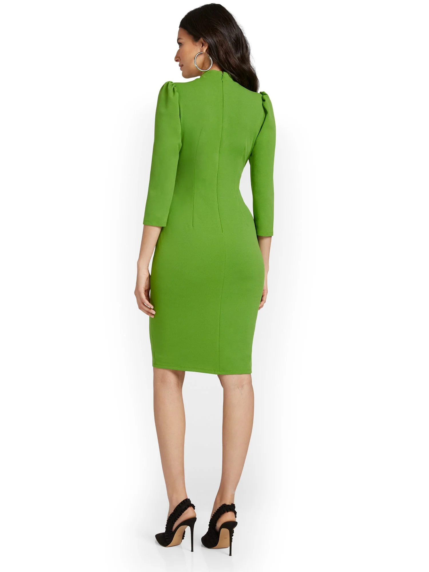 Tie-Waist Sheath Dress - Magic Crepe® - Image 3