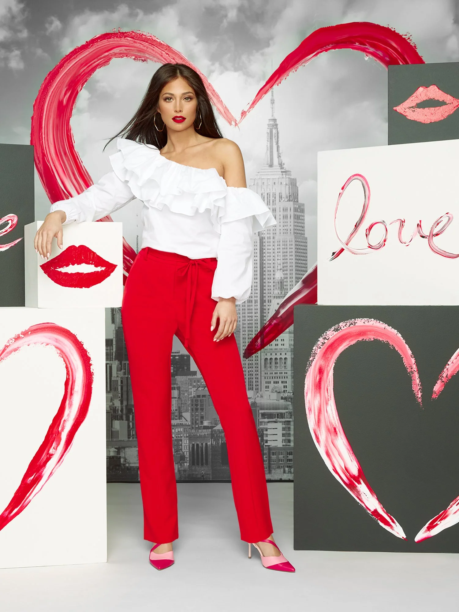 Tie-Waist Slim-Leg Pant