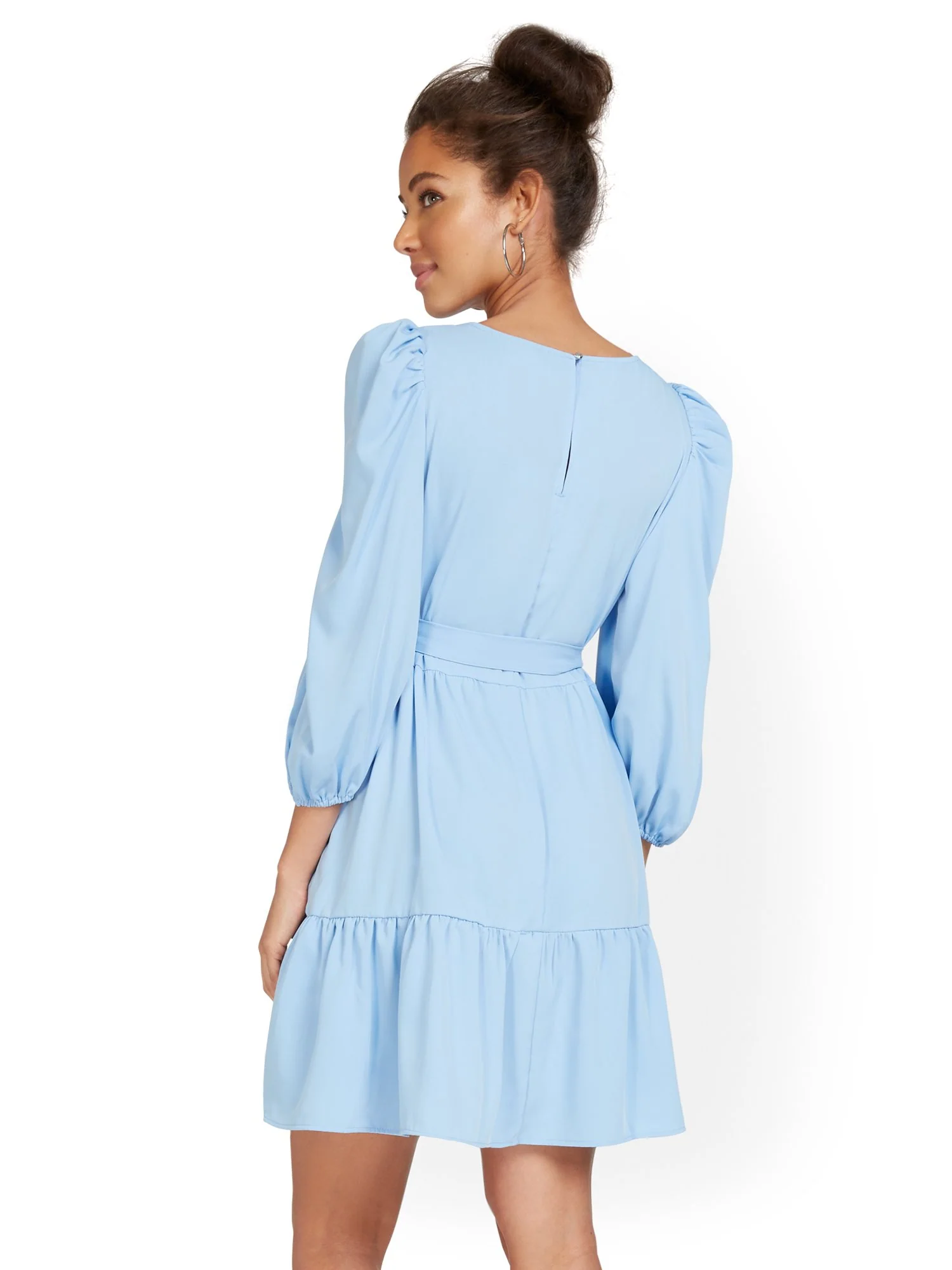 Tie-Waist Tiered Dress - Image 7