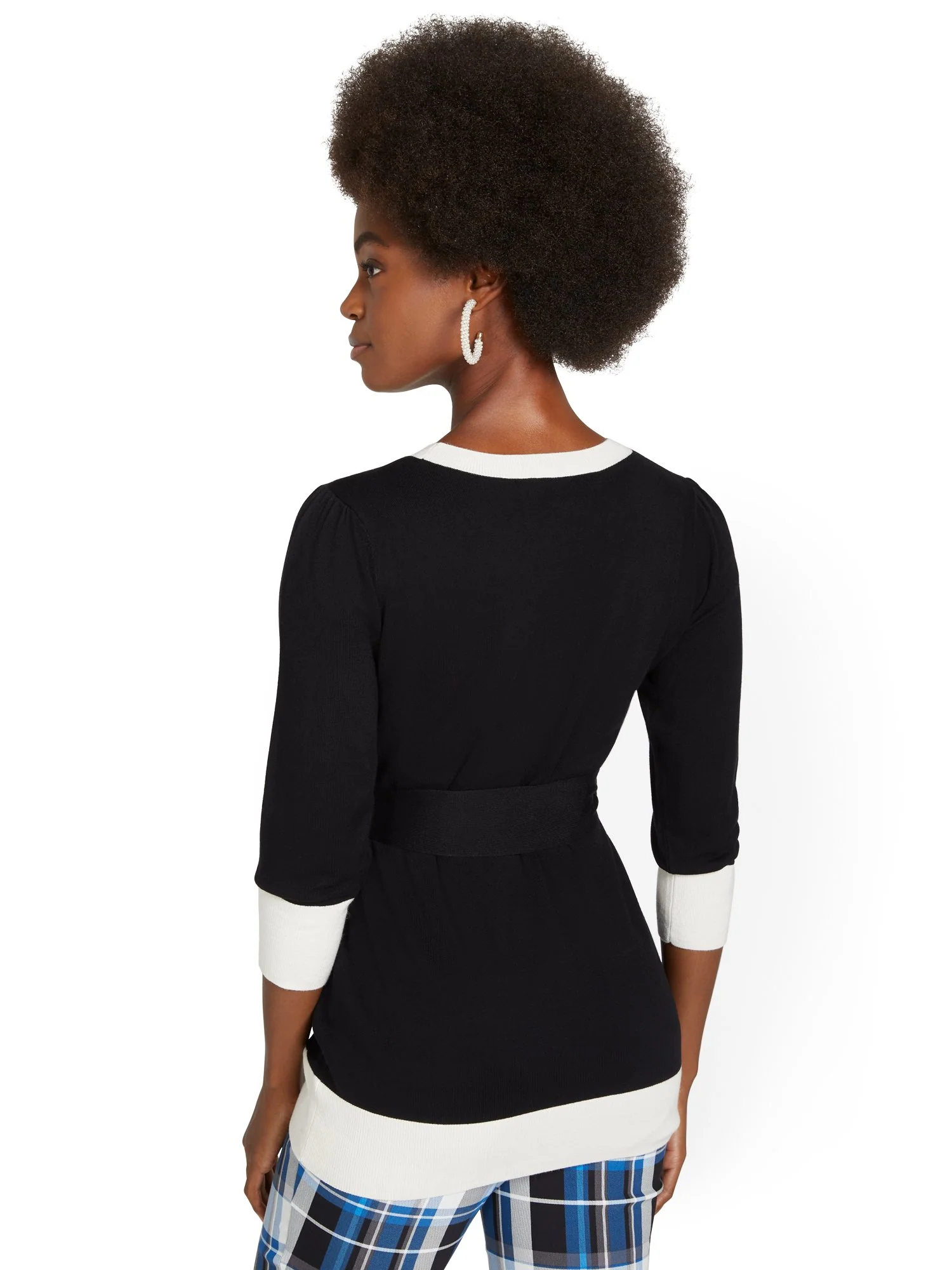 Tie-Waist Tunic Sweater - Image 3