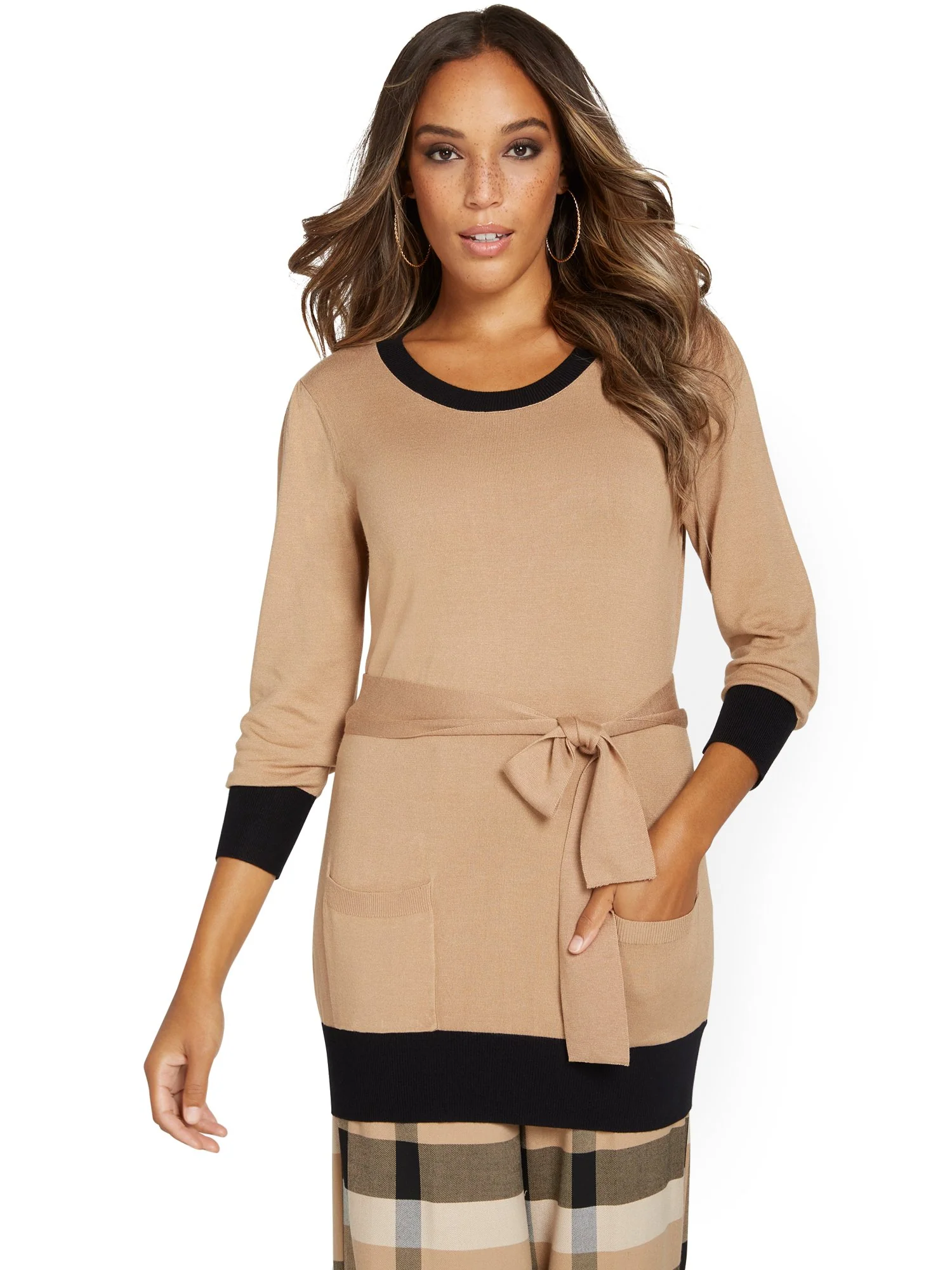 Tie-Waist Tunic Sweater - Image 9
