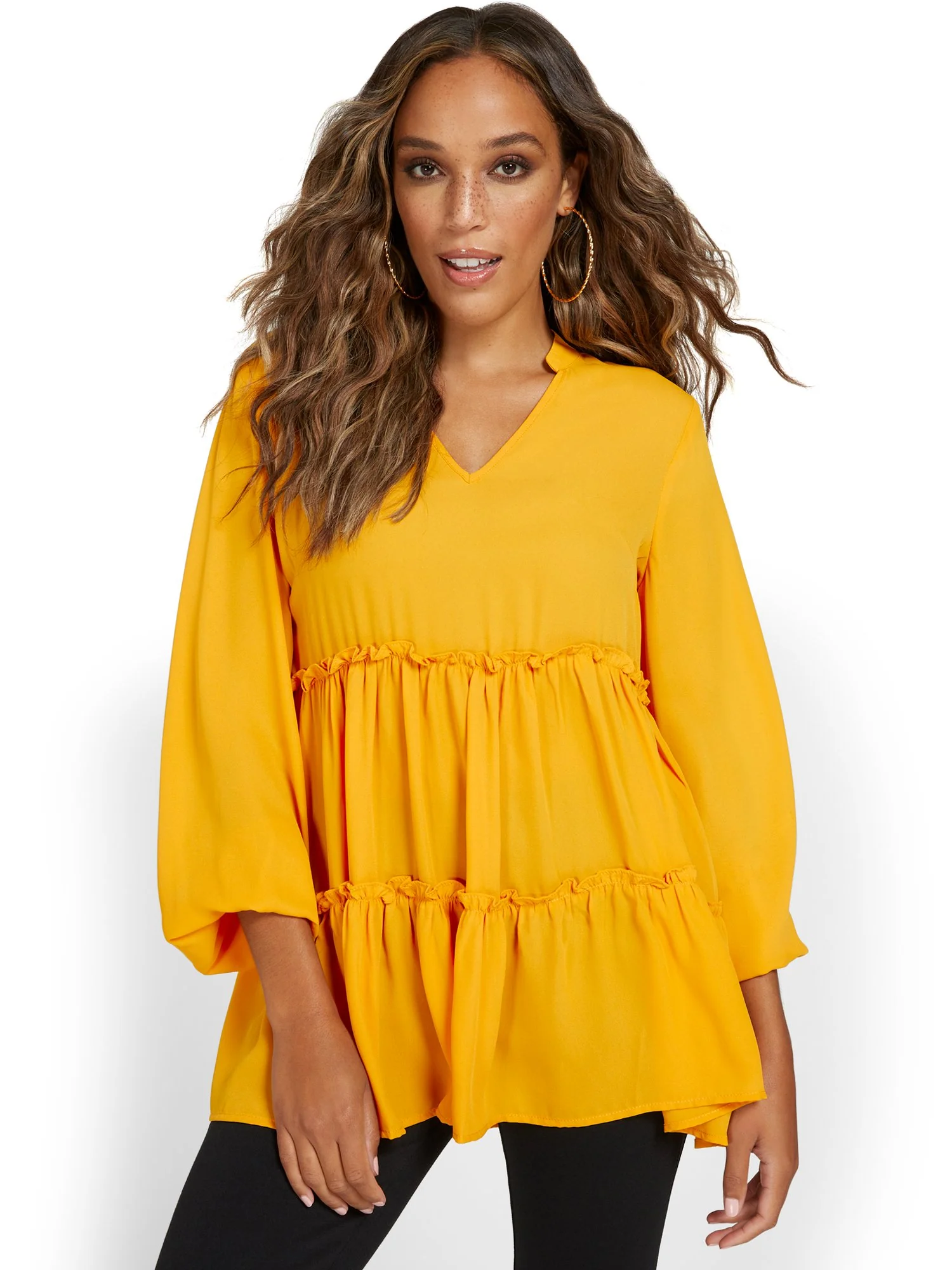 Tiered Babydoll Blouse - Image 15
